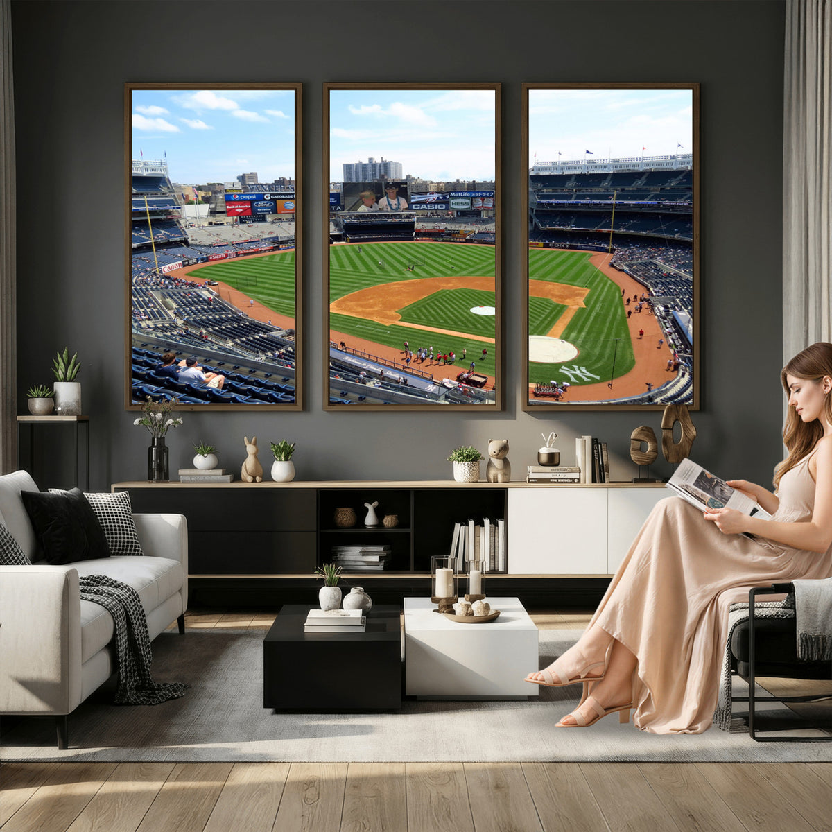 98047-MGV-CV-36X24 - Buffalo Bills Stadium Wall Art, Buffalo Bills Decor, NFL Fan Gift