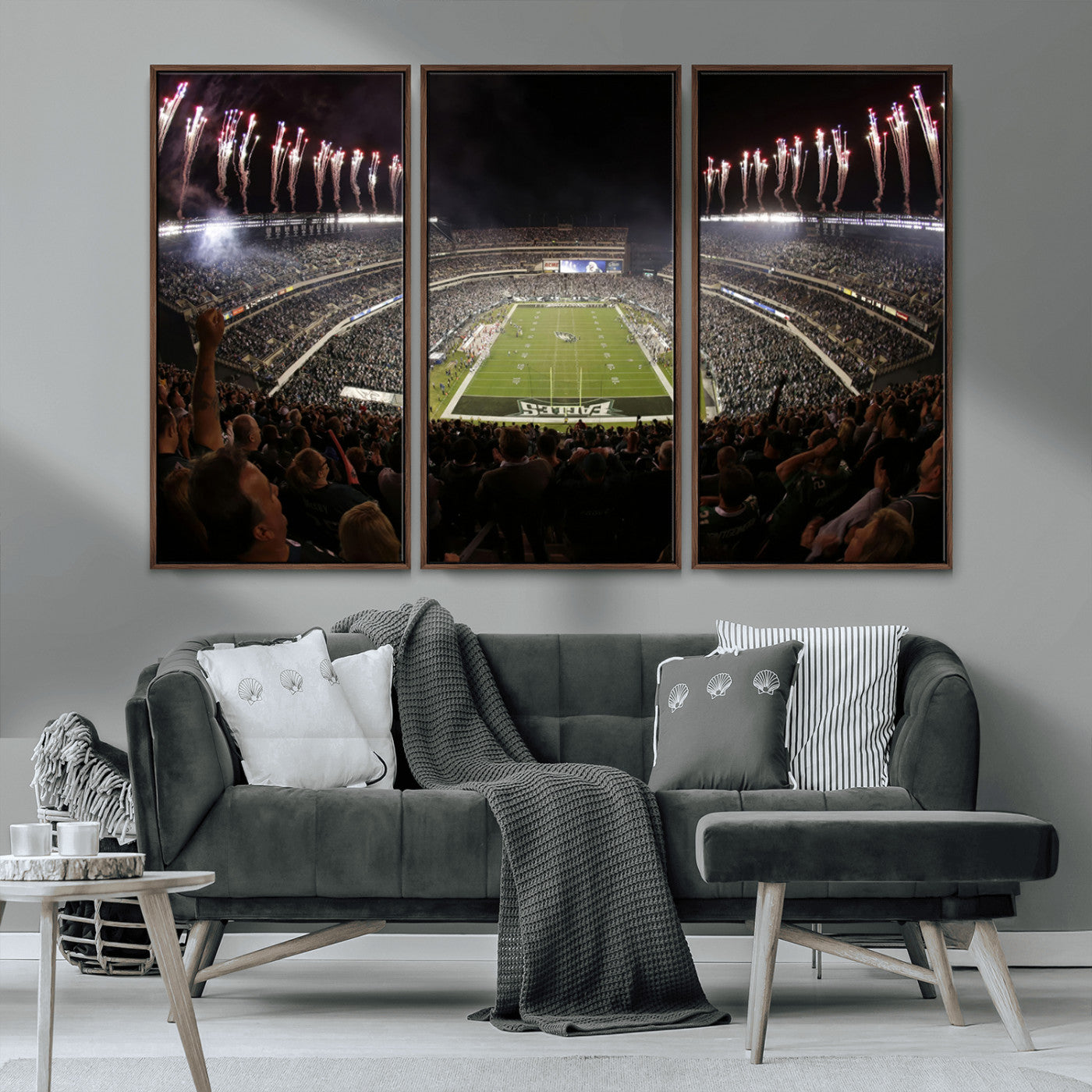 MGV-FC-48X32-3P - Eagles Field Stadium Wall Art - Philadelphia Eagles Football Team Print - Philadelphia Lincoln