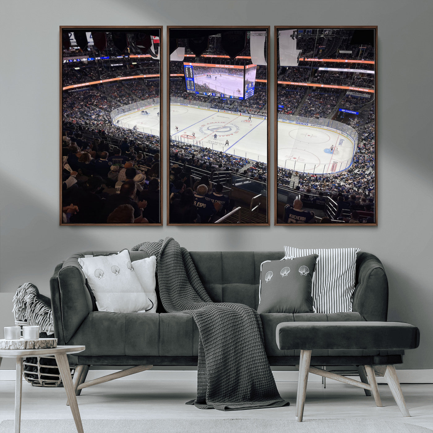 MGV-FC-48X32-3P - Amalie Arena Florida Wall Art Canvas Print - NHL Hockey Stadium Print