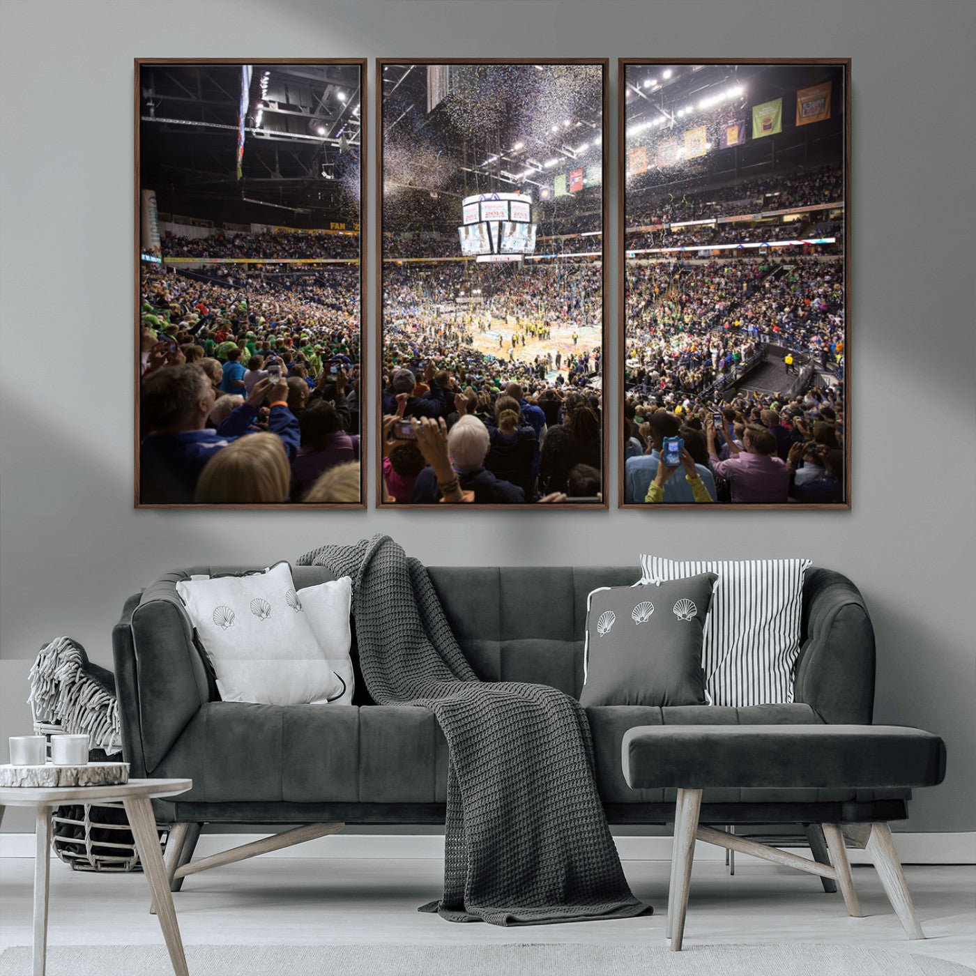 MGV-FC-48X32-3P - Bridgestone Arena Wall Art Canvas | Nashville Predators Hockey Team Print | Canvas Print | Ready to
