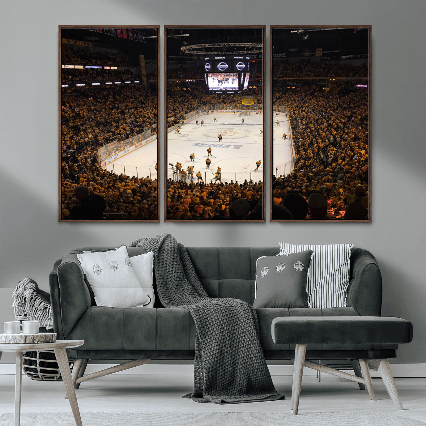 MGV-FC-48X32-3P - Bridgestone Arena - Nashville Predators Hockey Team Print - Nashville Wall Art Canvas Print