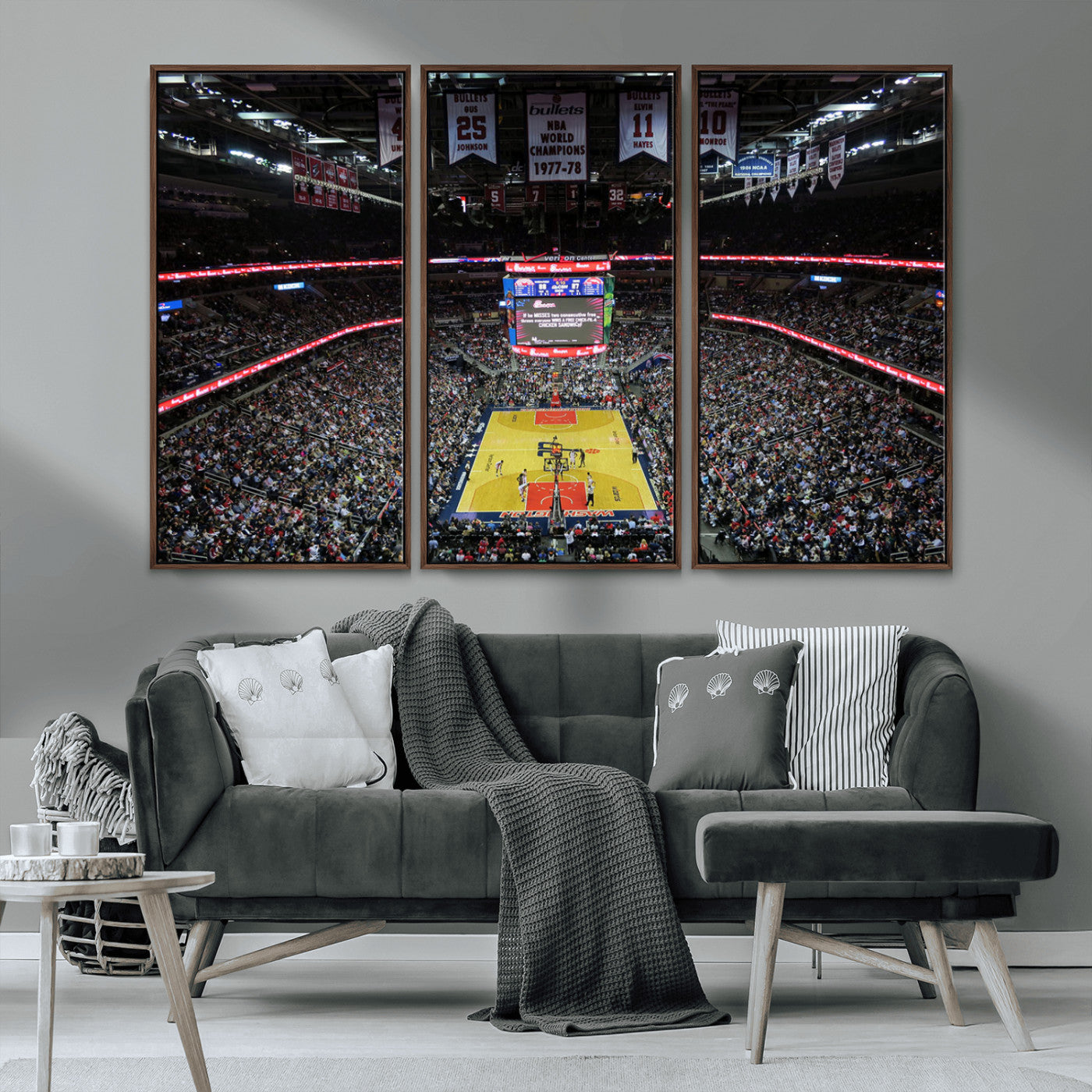 MGV-FC-48X32-3P - Capital One Arena Stadium Wall Art | Canvas Print | Ready to Hang | Washington D.C. Sports Decor