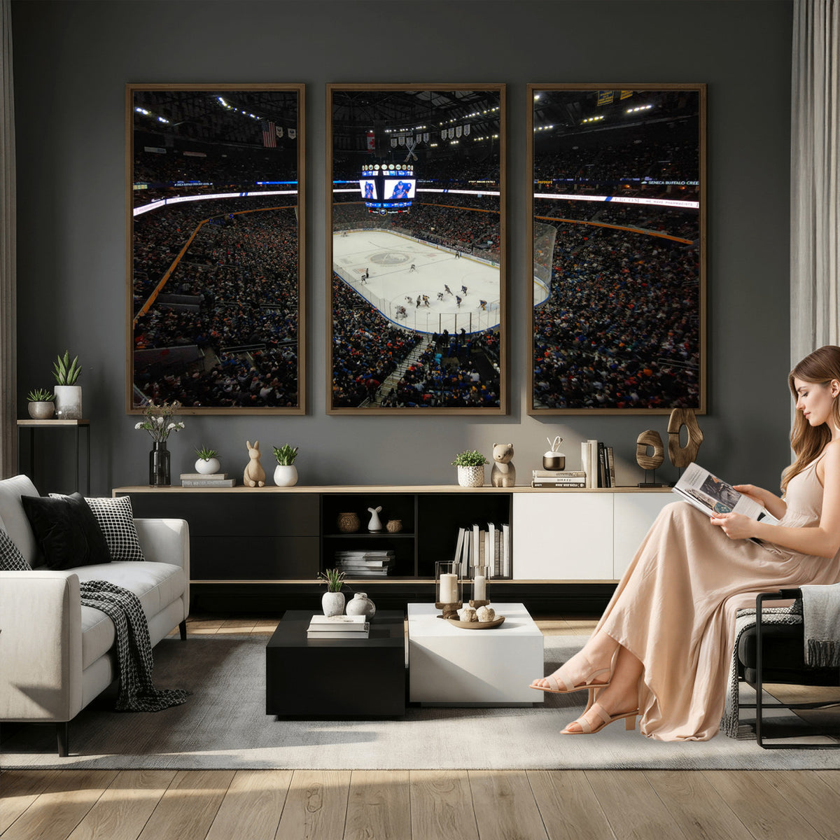15132-MGV-CV-36X24 - KeyBank Center New York Buffalo Sabres Hockey Stadium Canvas