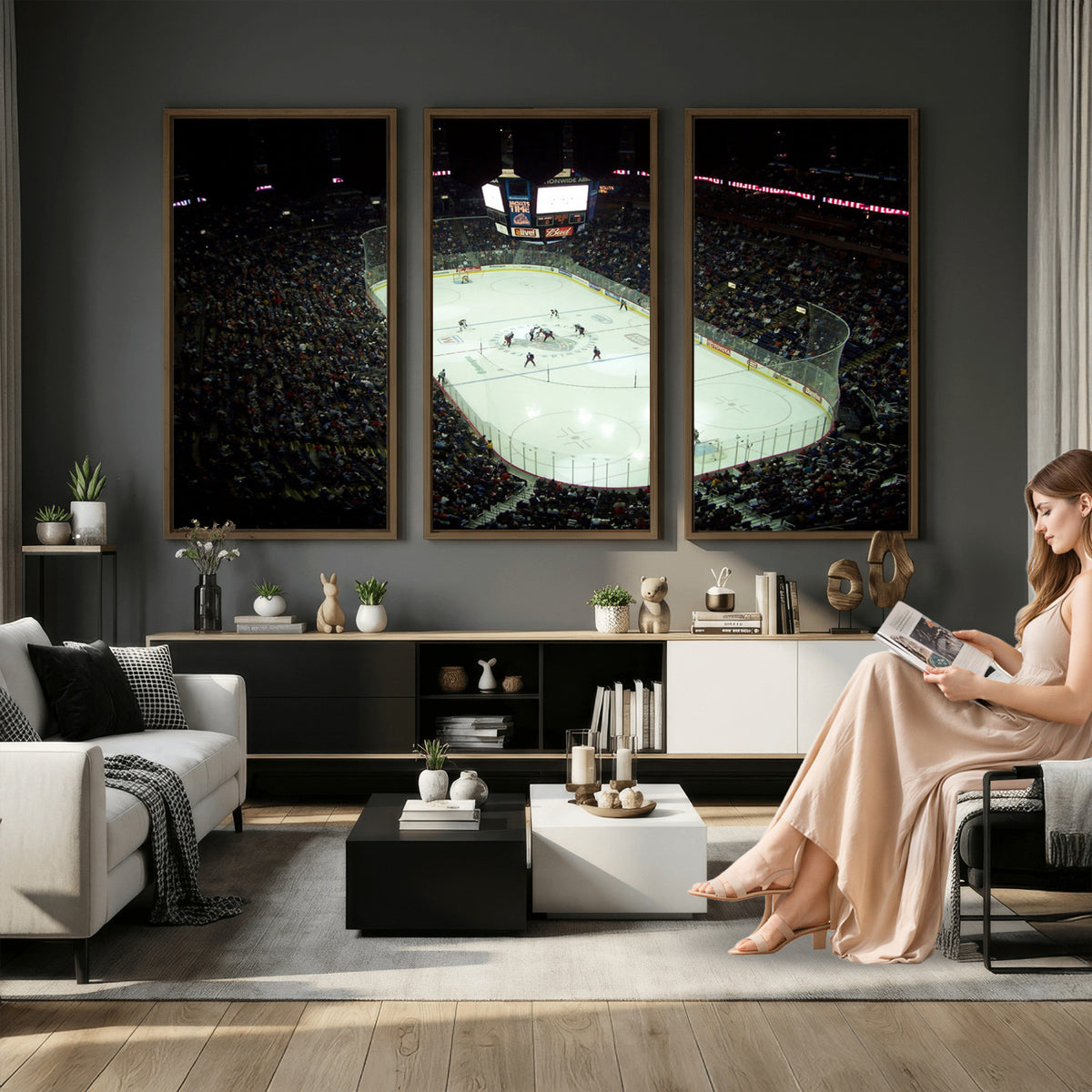 38823-MGV-CV-36X24 - Nationwide Arena Ohio Columbus Blue Jackets Hockey Stadium
