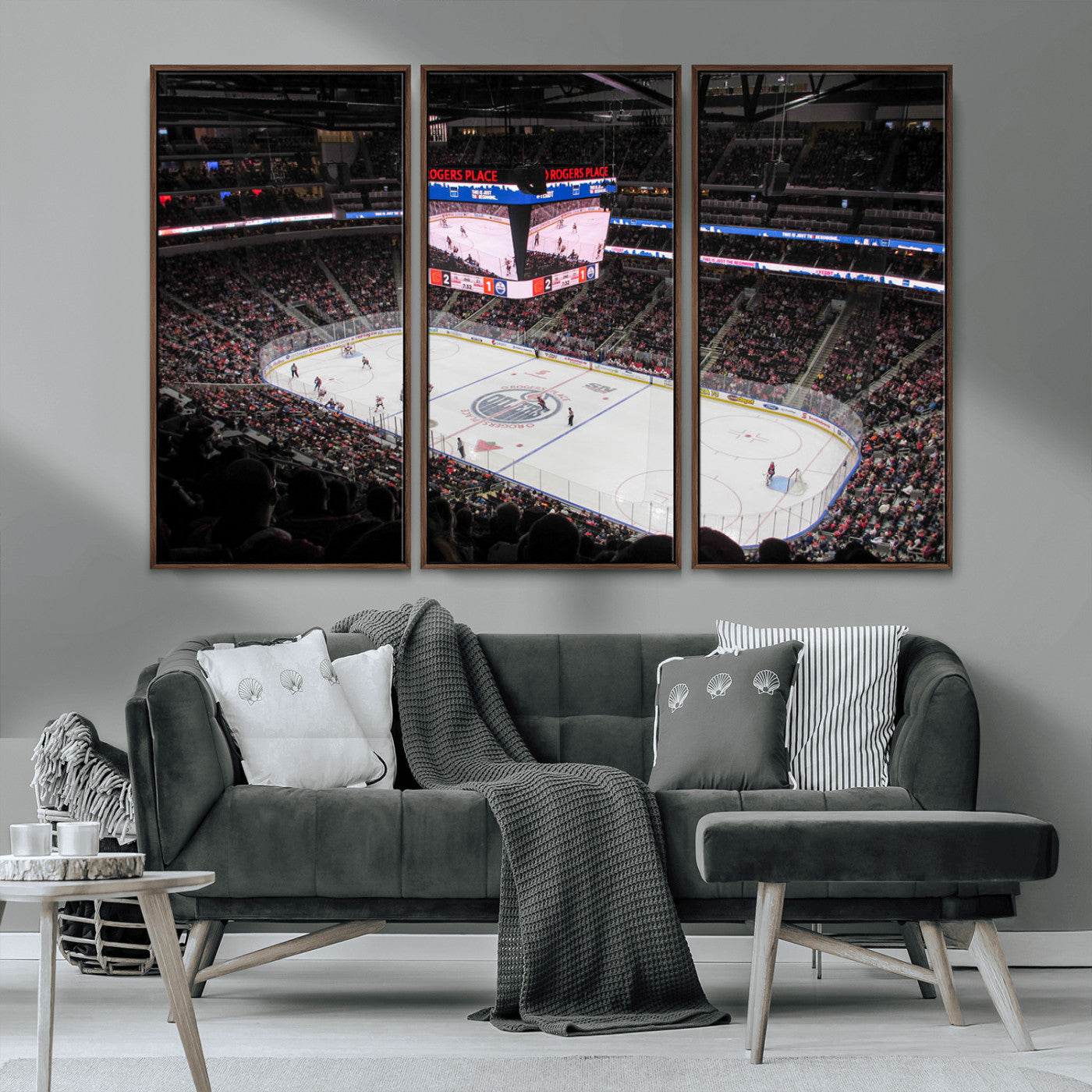 MGV-FC-48X32-3P - Rogers Place Edmonton Oilers Ice Hockey Stadium Wall Art, Rogers Place Edmonton Oilers Wall Art