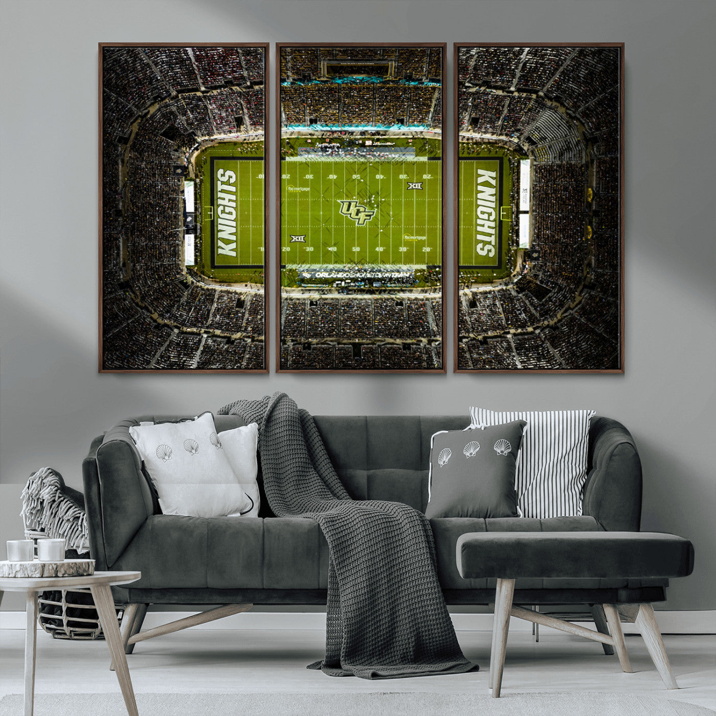 MGV-FC-48X32-3P - UCF Knights Football Team Print - Orlando FBC Mortgage Stadium Wall Art, UCF Knights Canvas Print