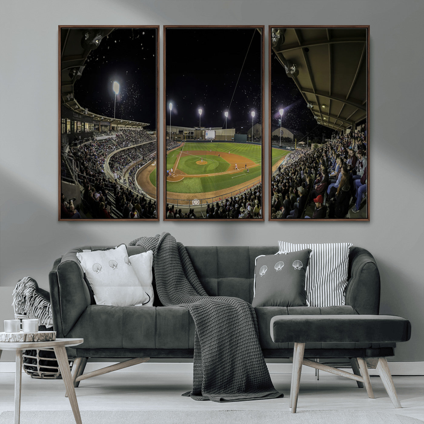 MGV-FC-48X32-3P - Olsen Field at Blue Bell Park - Texas A&M Aggies Baseball Stadium Wall Art Canvas Print