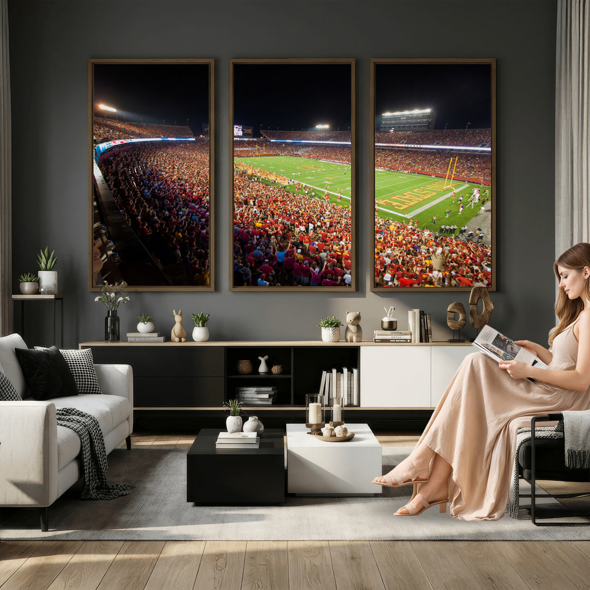 35139-MGV-CV-36X24 - Iowa State University Cyclones Canvas Print, Jack Trice Stadium