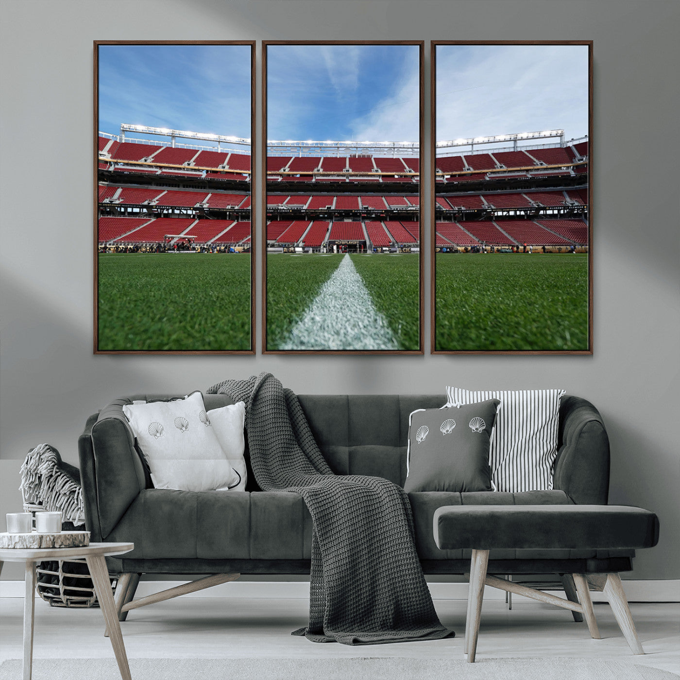 MGV-FC-48X32-3P - University of Tulsa Golden Hurricane Football Team Print - Tulsa H.A. Chapman Stadium Wall Art