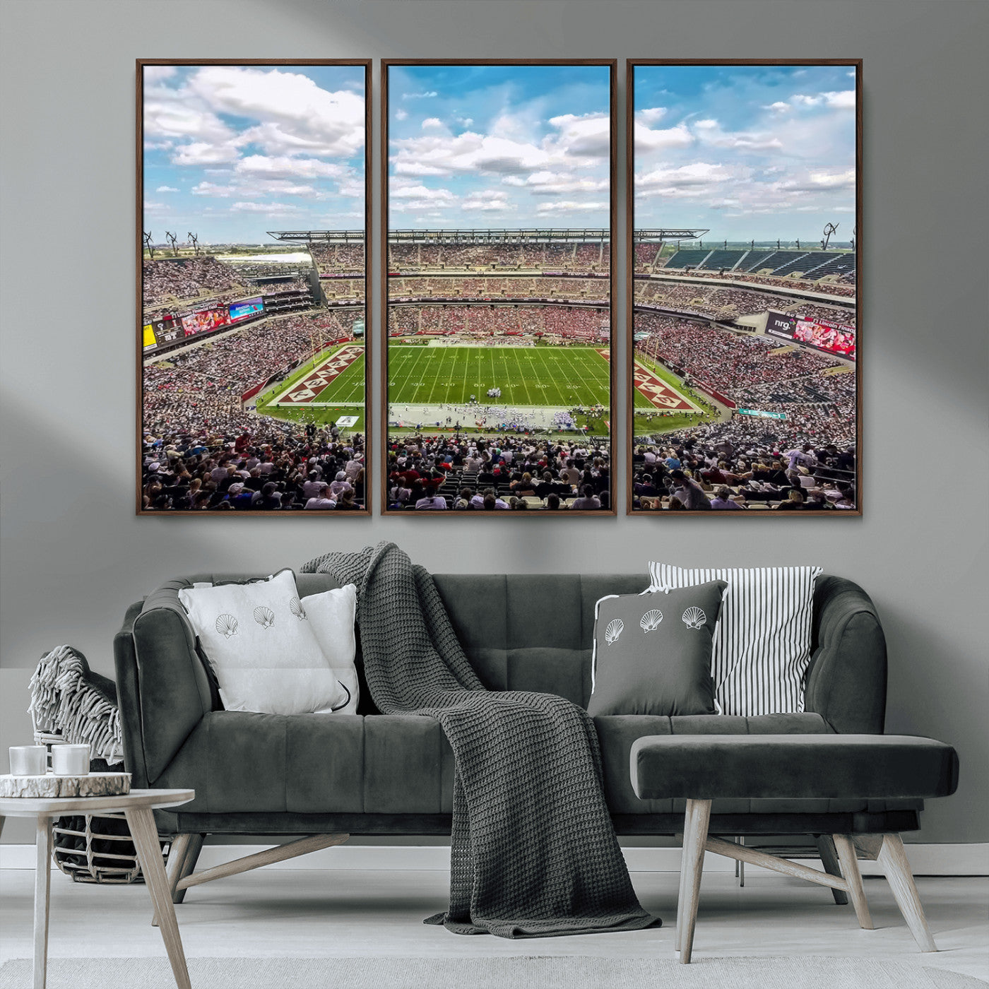 MGV-FC-48X32-3P - The Temple University Owls Athletics Team Print - Philadelphia Lincoln Financial Field Stadium Wall