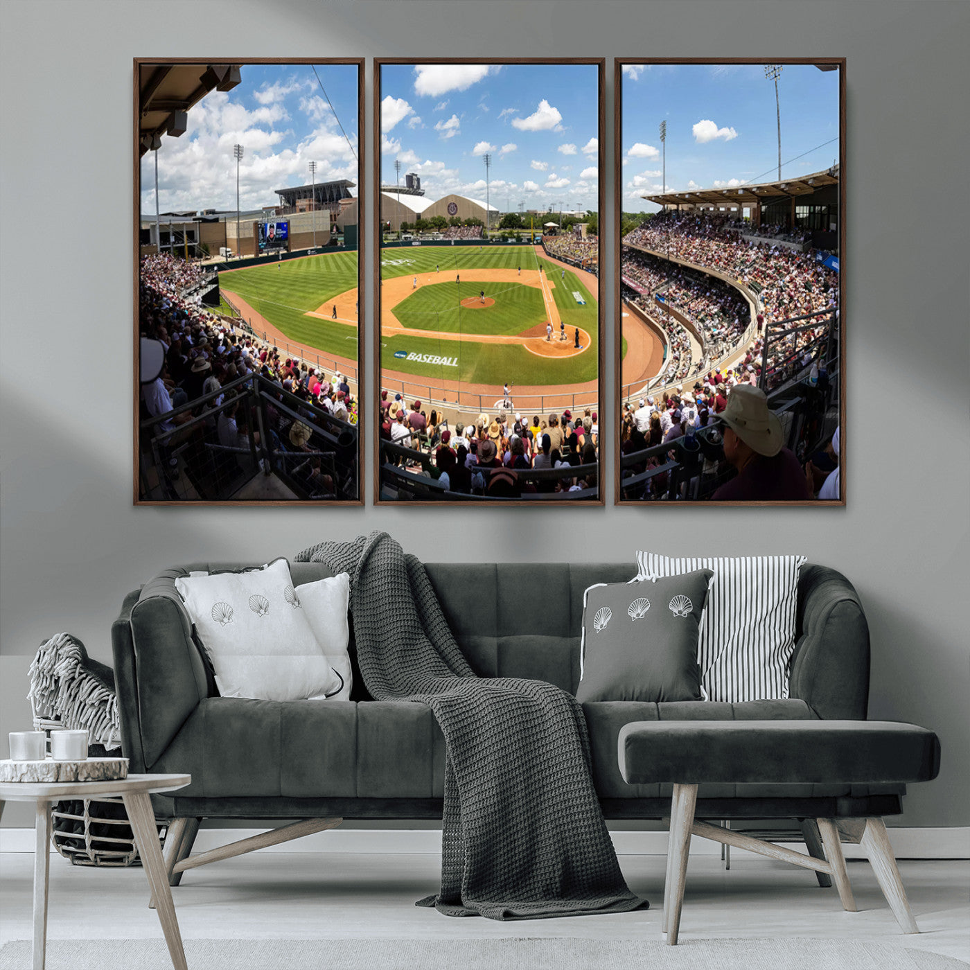 MGV-FC-48X32-3P - The Texas A&M University Aggies Athletics Team Print - College Station Kyle Field Wall Art Canvas