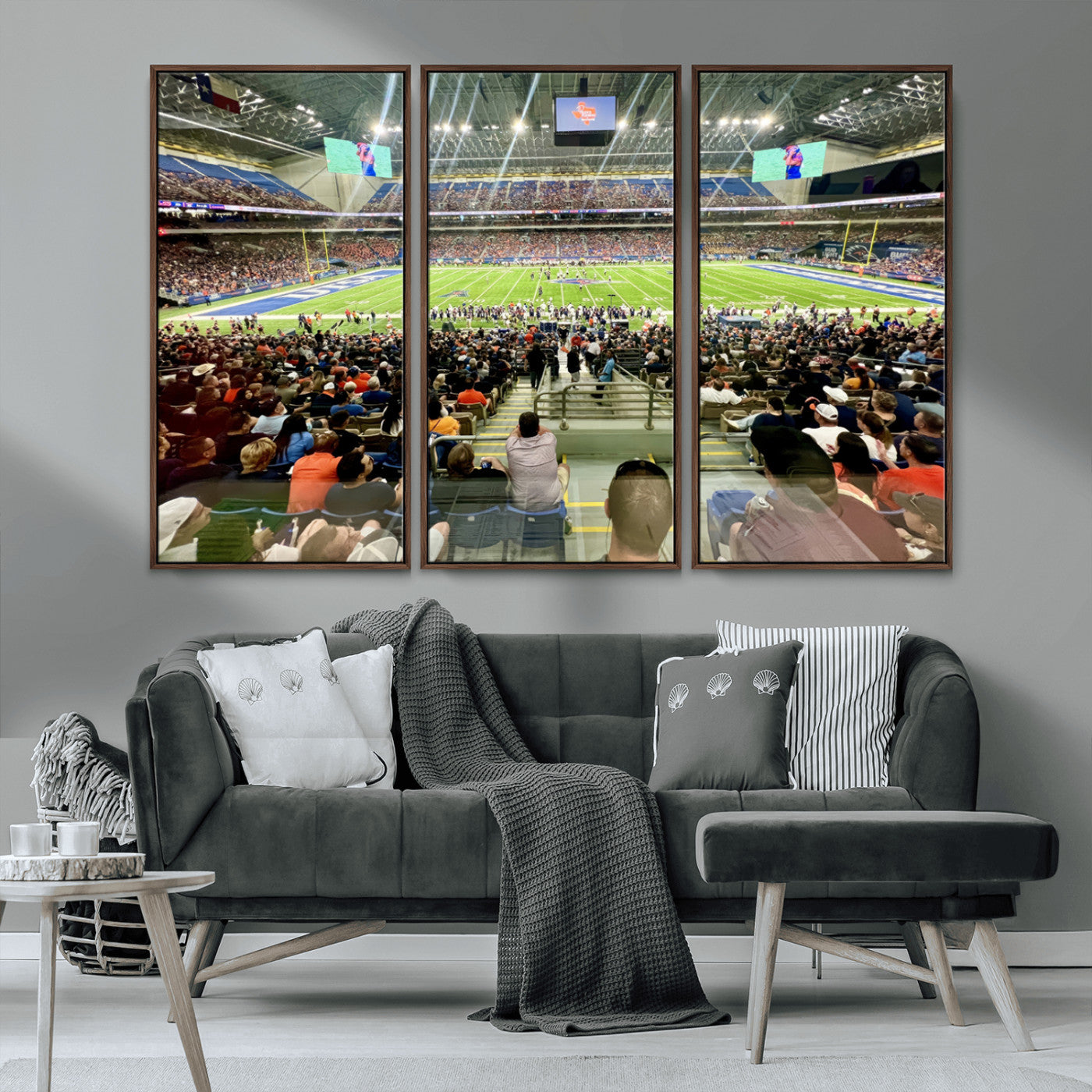 MGV-FC-48X32-3P - The University of Texas at San Antonio Roadrunners Football Team Print - San Antonio Alamodome Wall