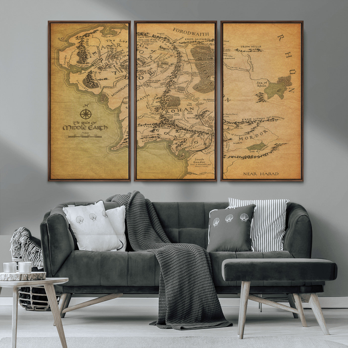 MGV-FC-48X32-3P - Push Pin World Map Canvas Print – Framed Wall Art for Couples to Track Their Travels – Anniversary