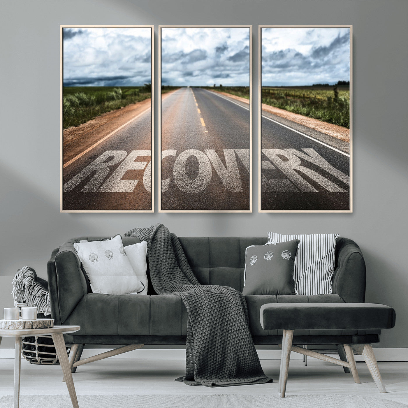 MGV-FC-48X32-3P - Recovery Road Wall Art Canvas Print