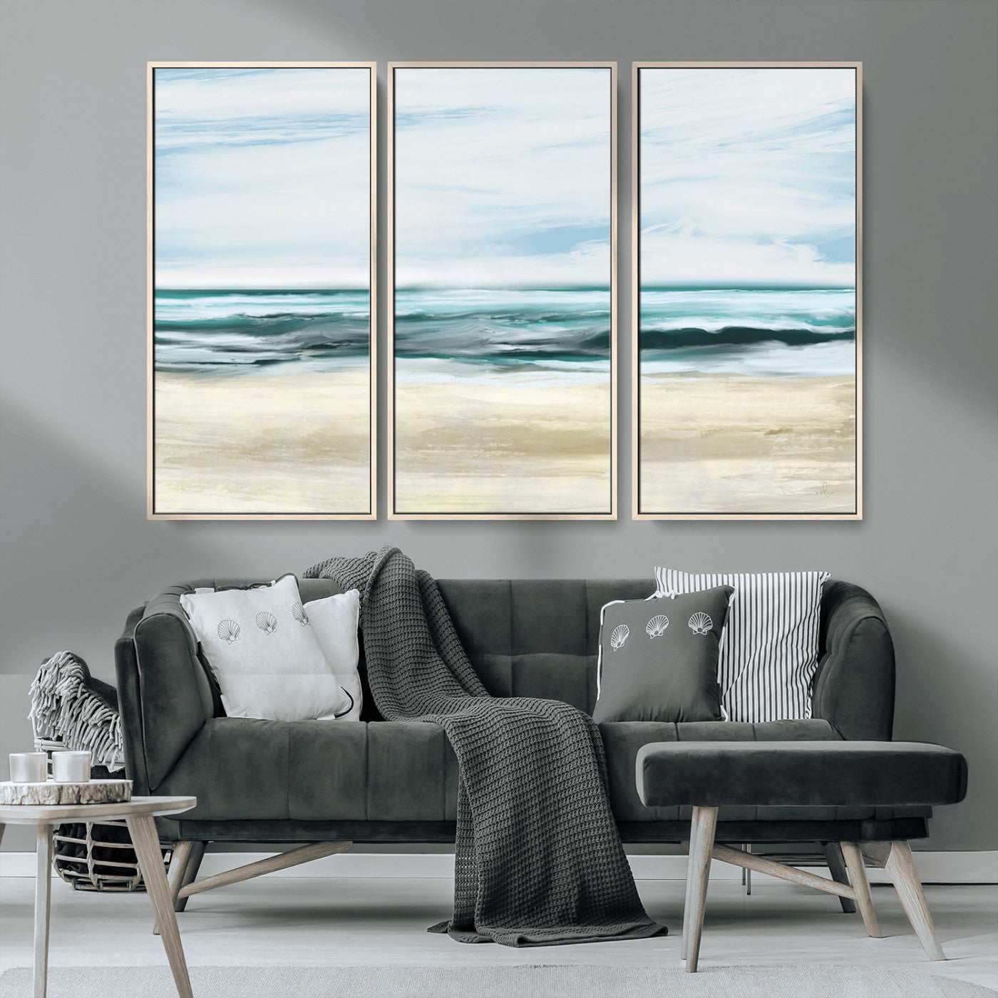 -Ocean Abstract Wall Art Canvas Print