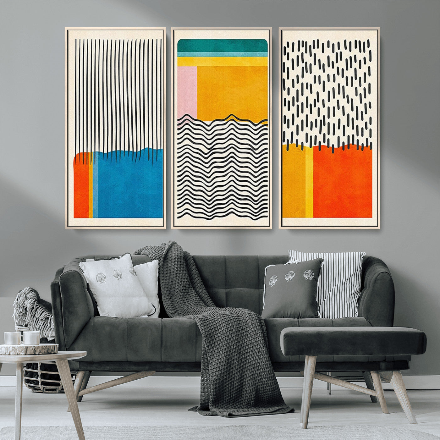 MGV-FC-48X32-3P - Canvas Print Wall Art Abstract Illustrs Art Boho