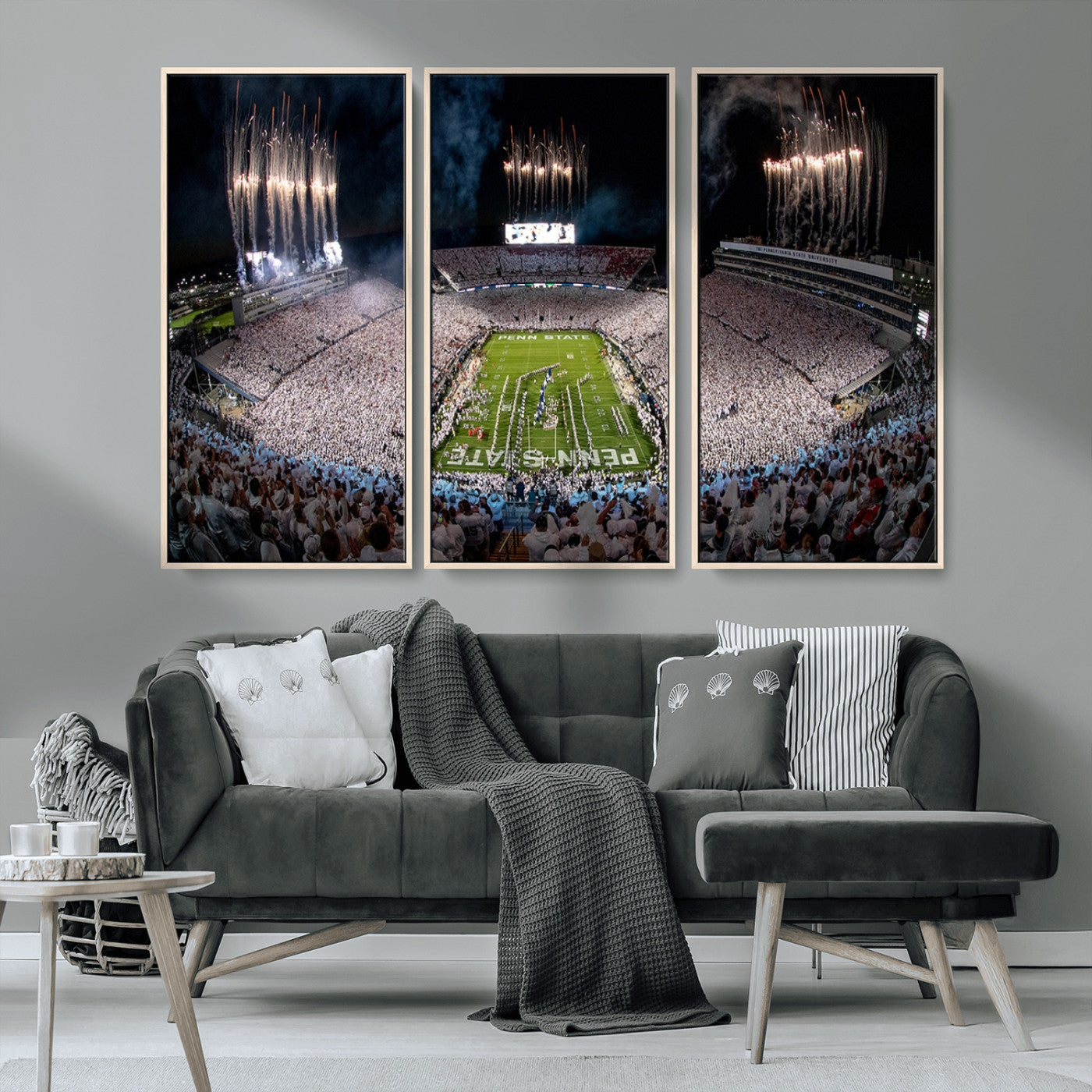 MGV-FC-48X32-3P - Penn Stadium Football Wall Art Canvas Print, Pennsylvania University Football Stadium