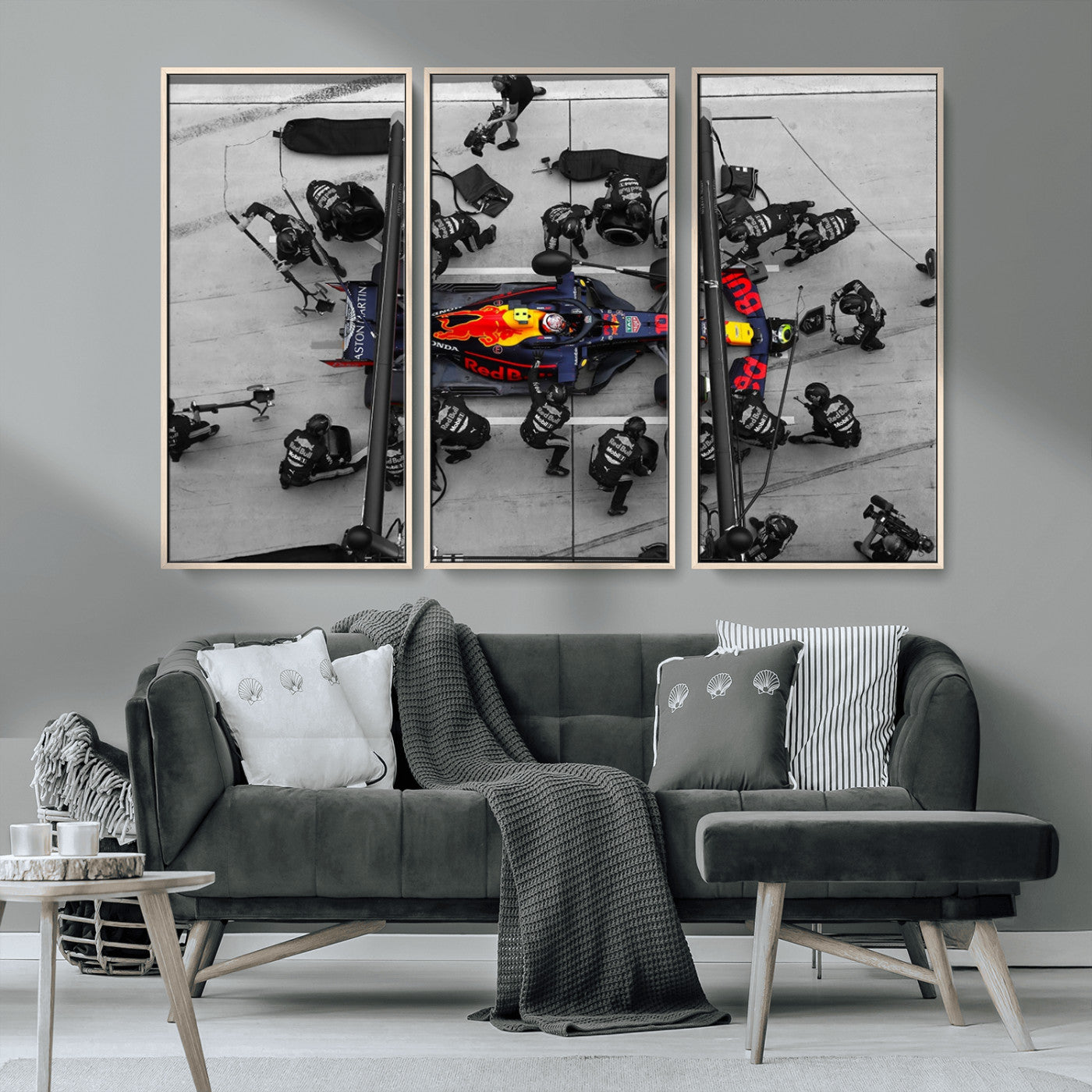 MGV-FC-48X32-3P - RedBull Formula 1 Canvas Wall Art Print
