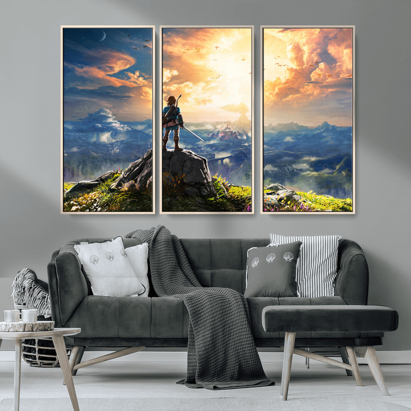 MGV-FC-48X32-3P - Legend of Zelda Breath of the Wild Game Wall Art Canvas, Legend of Zelda Canvas Print