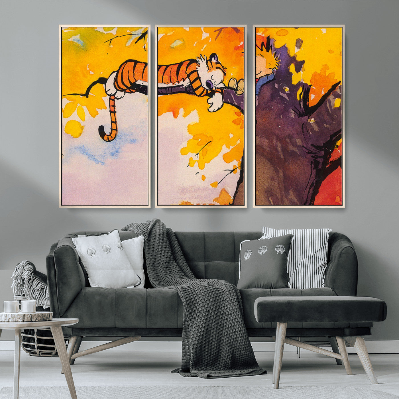 MGV-FC-48X32-3P - High-Quality Giclee Canvas Print for Stunning Home Decor, Framed Calvin Wall Art