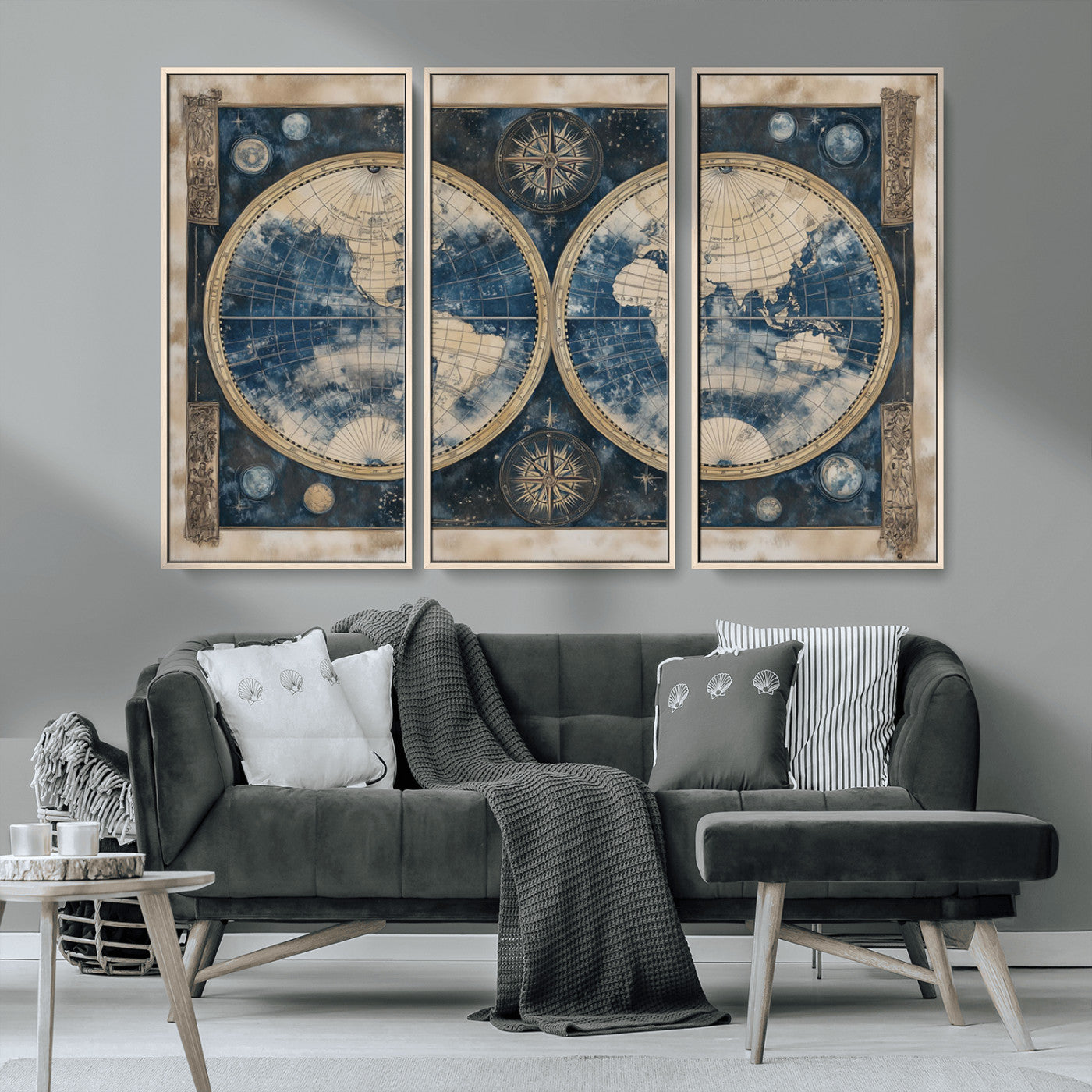 MGV-FC-48X32-3P - World Map Canvas Print