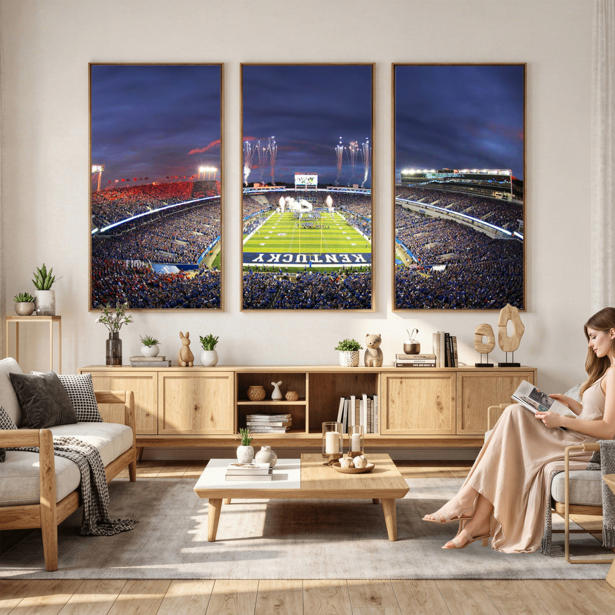26008-MGV-CV-36X24 - Kroger Field Canvas Wall Art, Kentucky Stadium Wall Art