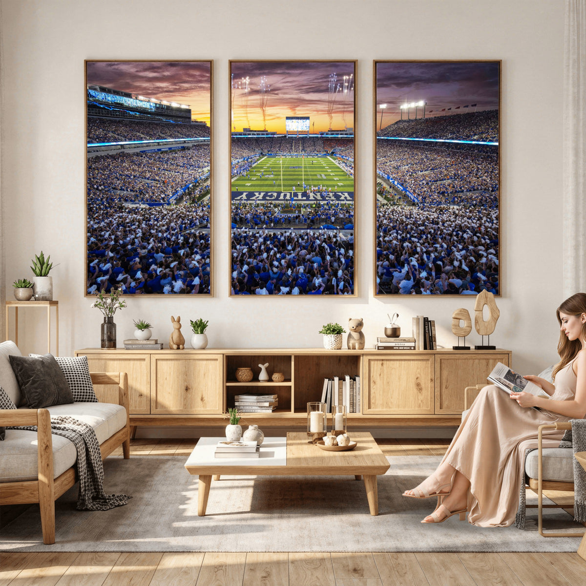 78524-MGV-CV-36X24 - Kroger Field Wall Art Print, Kentucky Stadium Wall Art