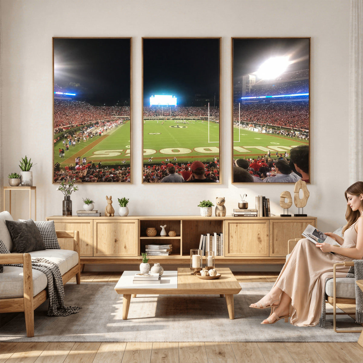 16230786-MGV-CV-36X24 - Dooley Stadium Wall Art, Sports Arena Panoramic Canvas