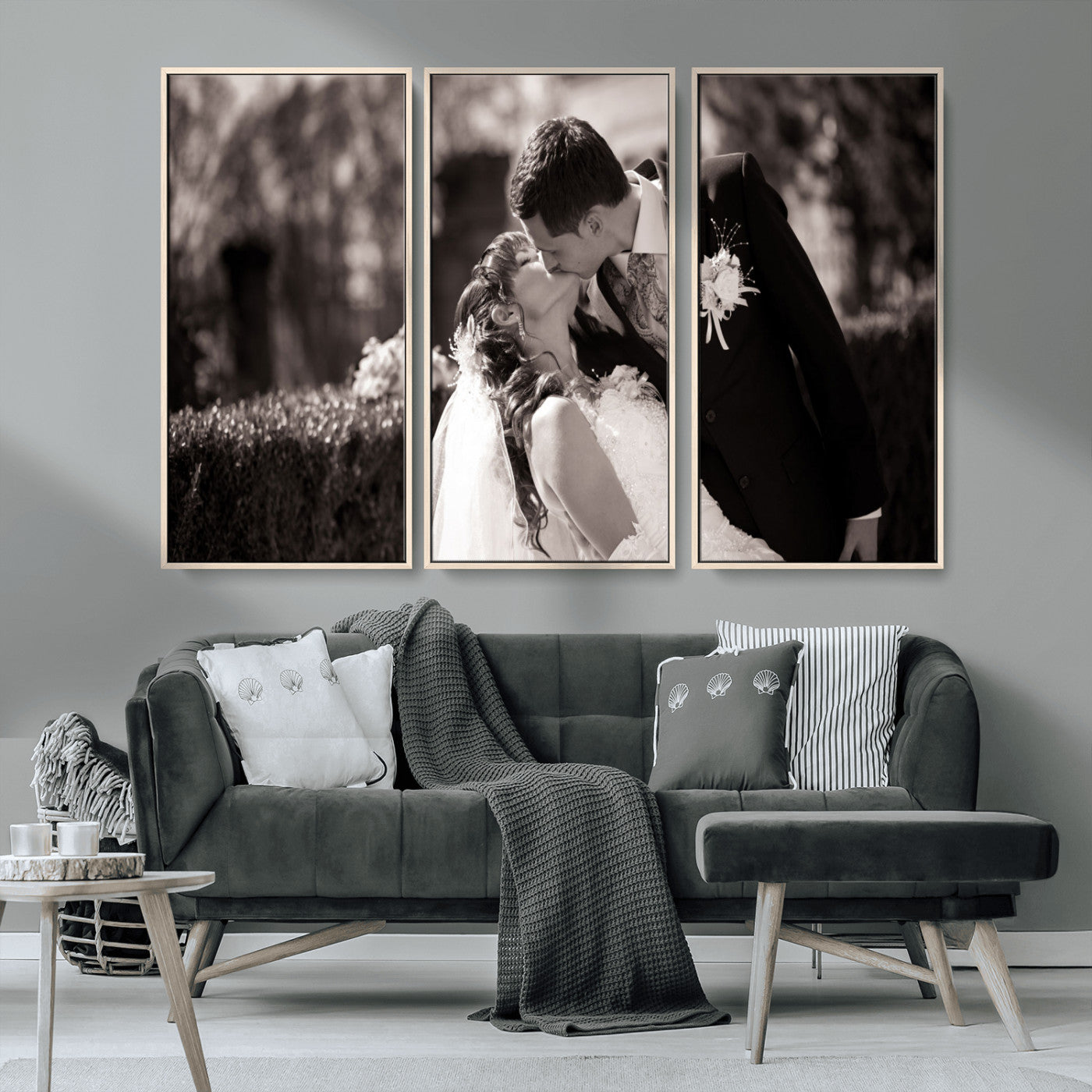 MGV-FC-48X32-3P - Create Your Own Photo Canvas Print - Personalized Wall Art for Home Decor Wall Art Print, Create