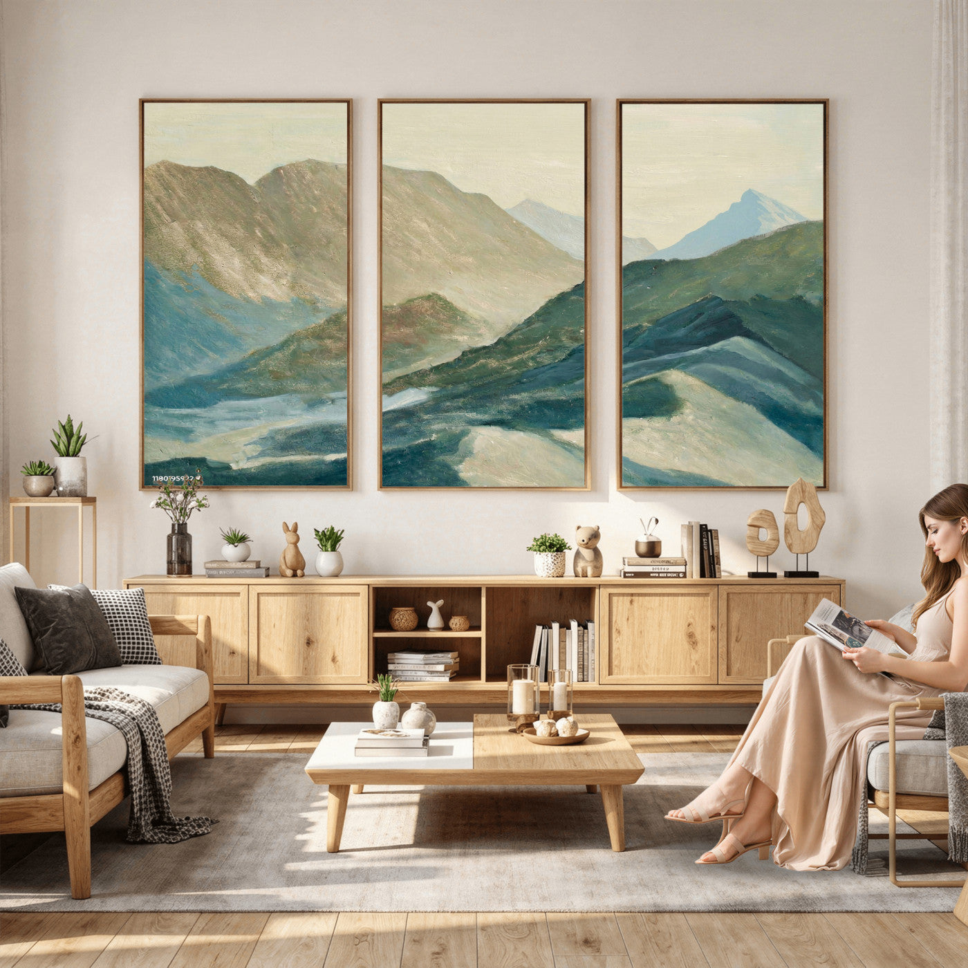 33629523-MGV-CV-36X24 - Shemelina Mountain Landscape, Mountains at Dawn Wall Art Canvas Print