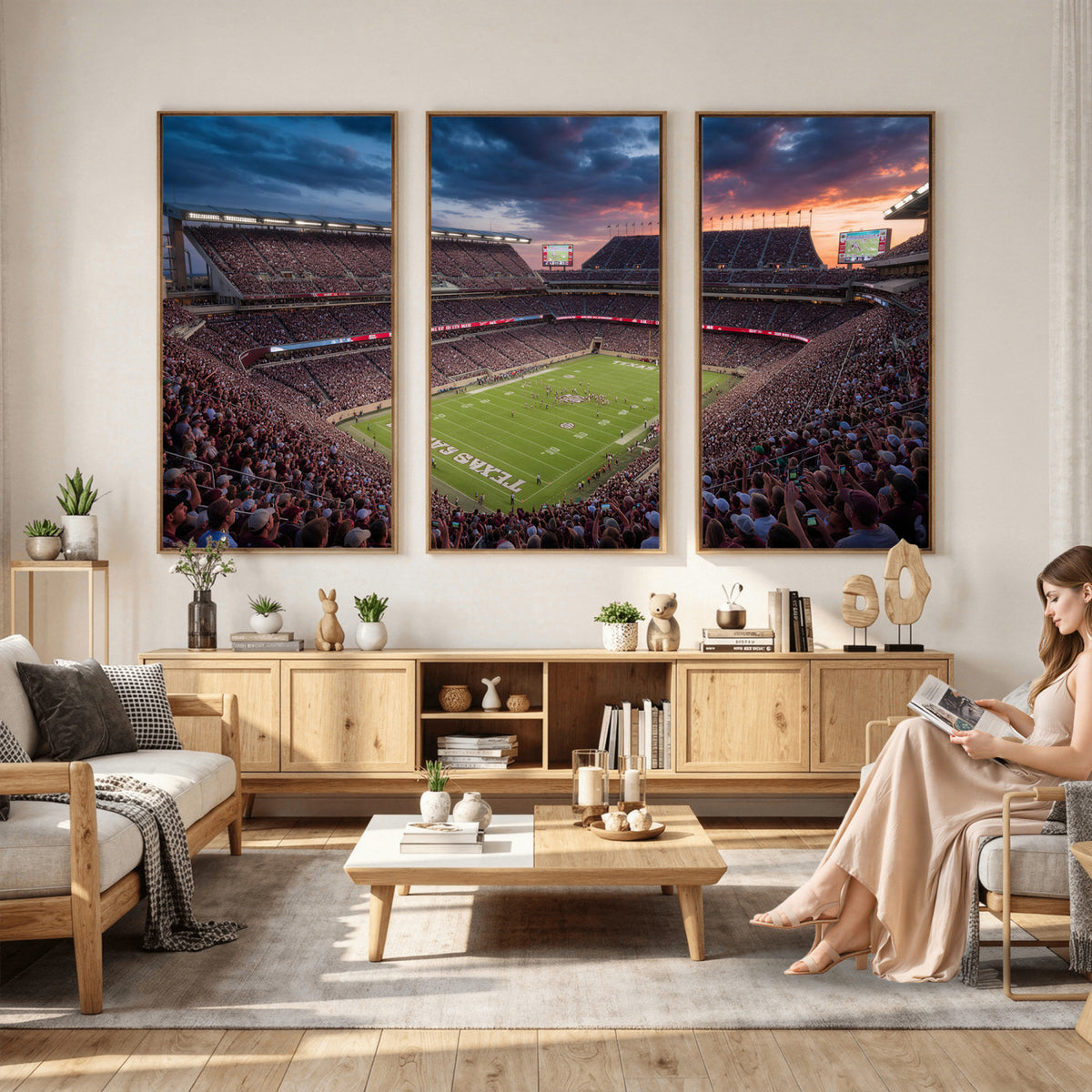 55475837-MGV-CV-36X24 - Stadium Wall Art Canvas Print