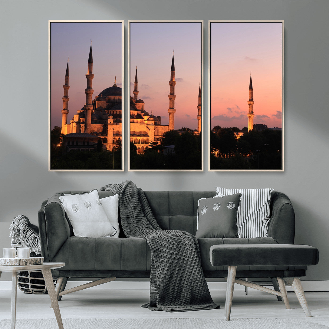 MGV-FC-48X32-3P - Wall Art Turkey Istanbul Skyline Canvas Print