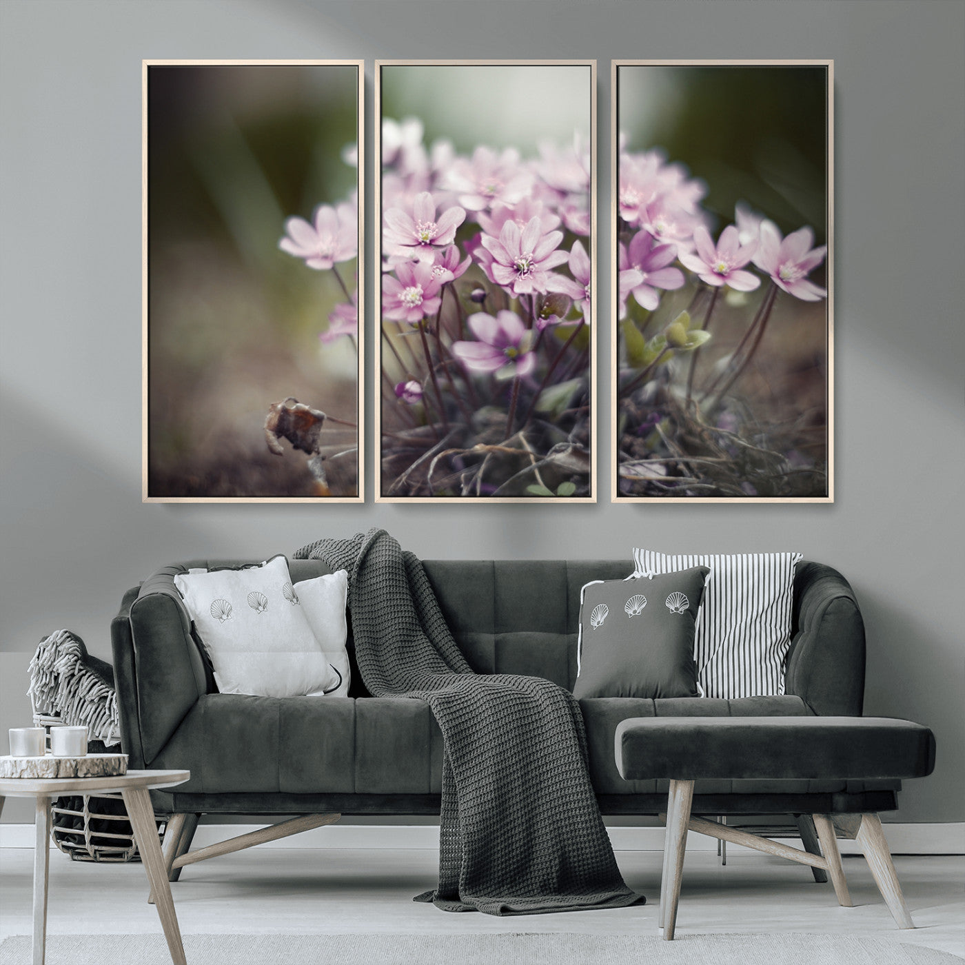 MGV-FC-48X32-3P - Pink Wild Flower Canvas Print