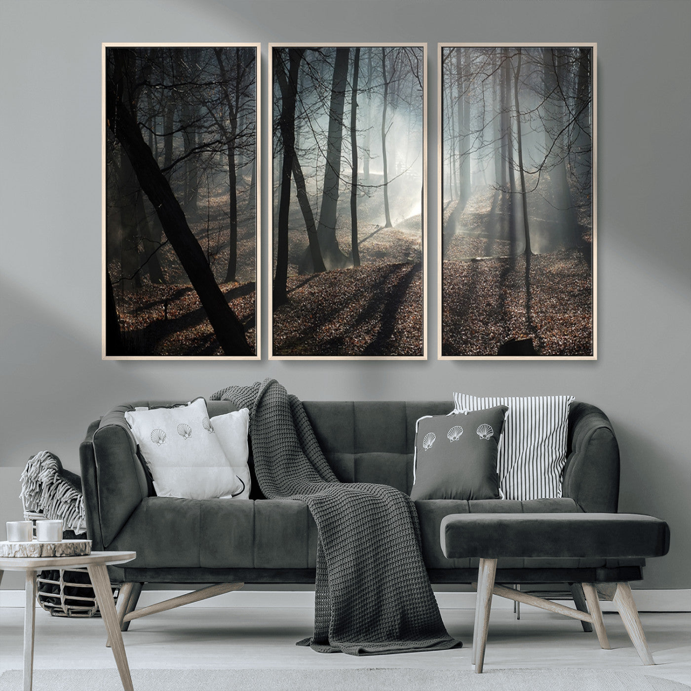 MGV-FC-48X32-3P - Dark Family and Tree Wall Art Canvas Print