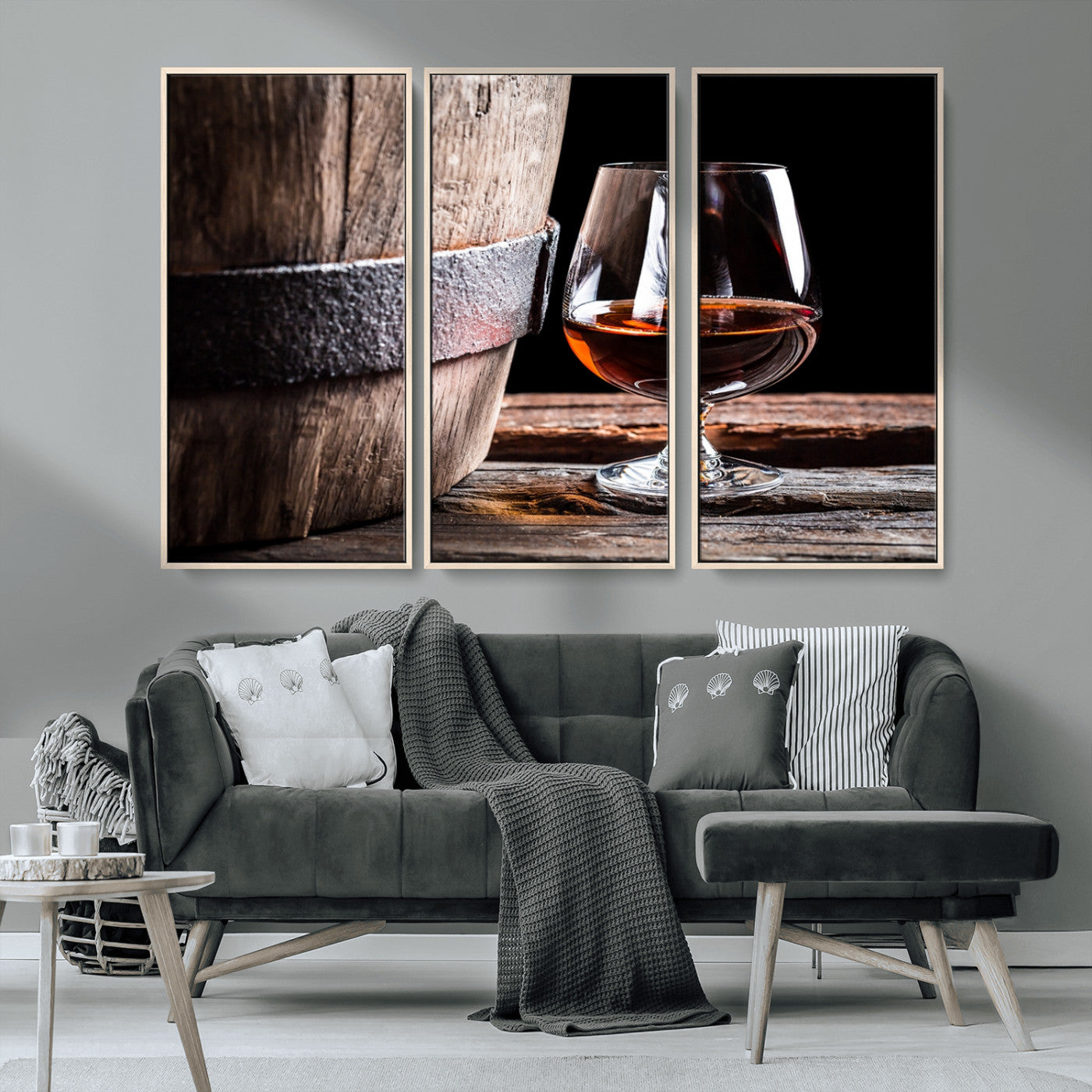 MGV-FC-48X32-3P - Scots Whiskey Wall Art Canvas Print