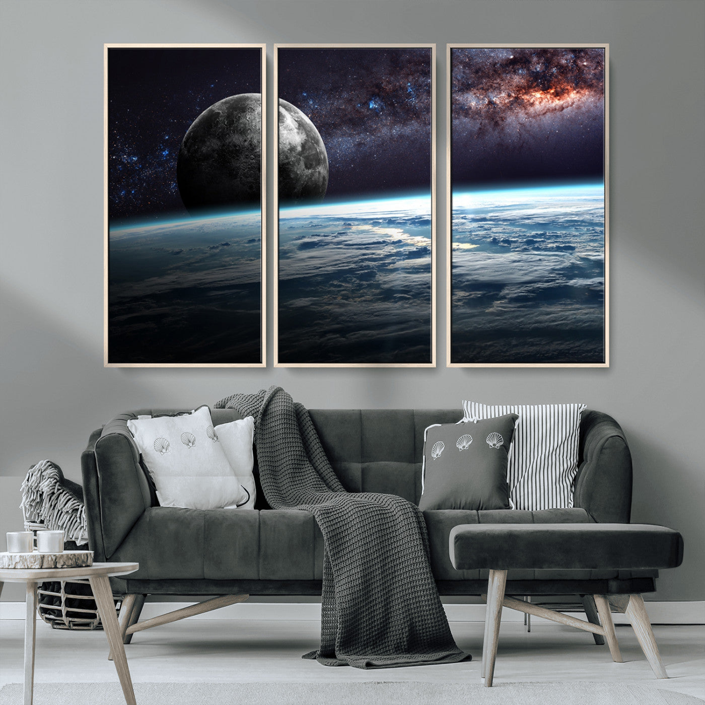 MGV-FC-48X32-3P - Space and Planet Canvas Print