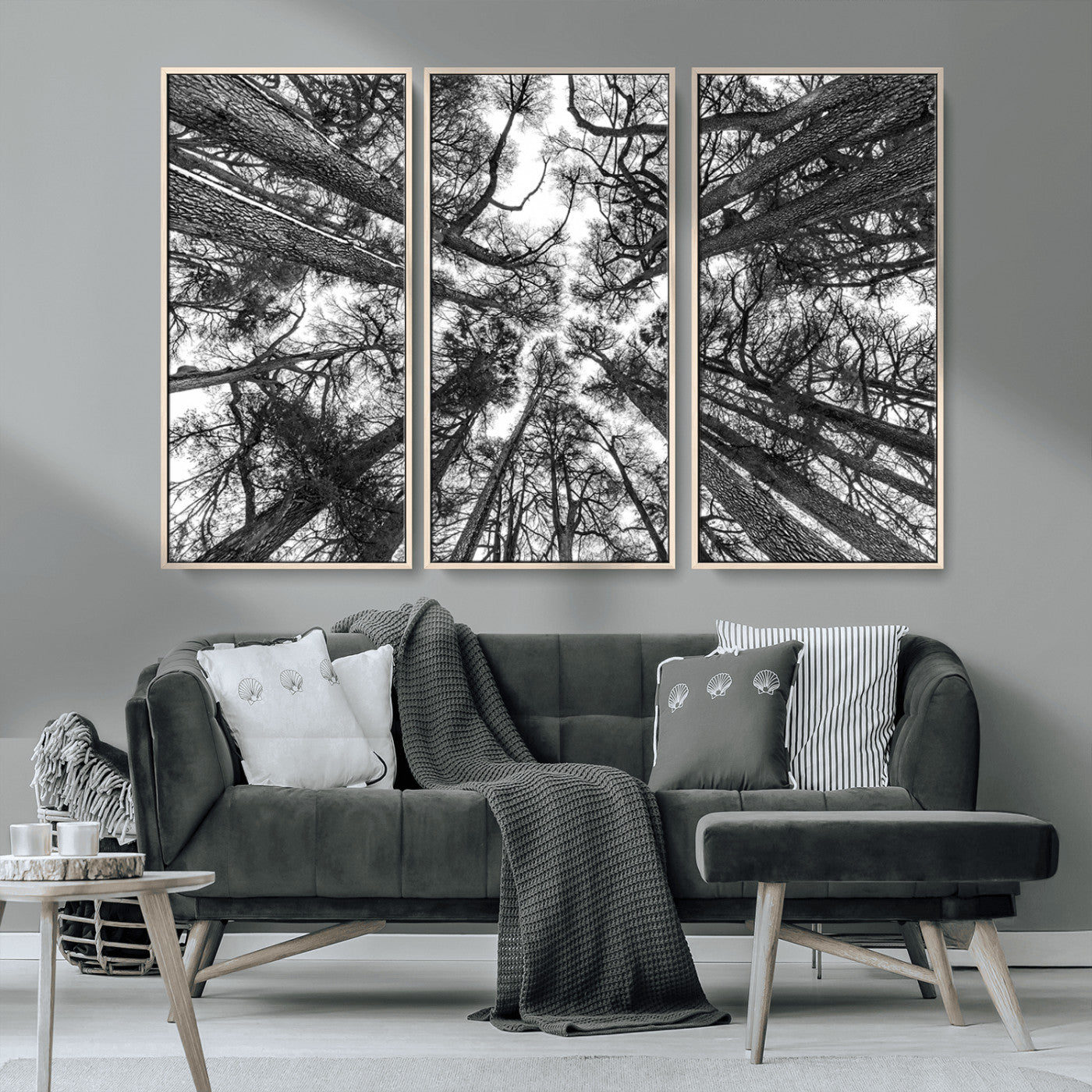 MGV-FC-48X32-3P - Trees Contemporary Art Canvas Print