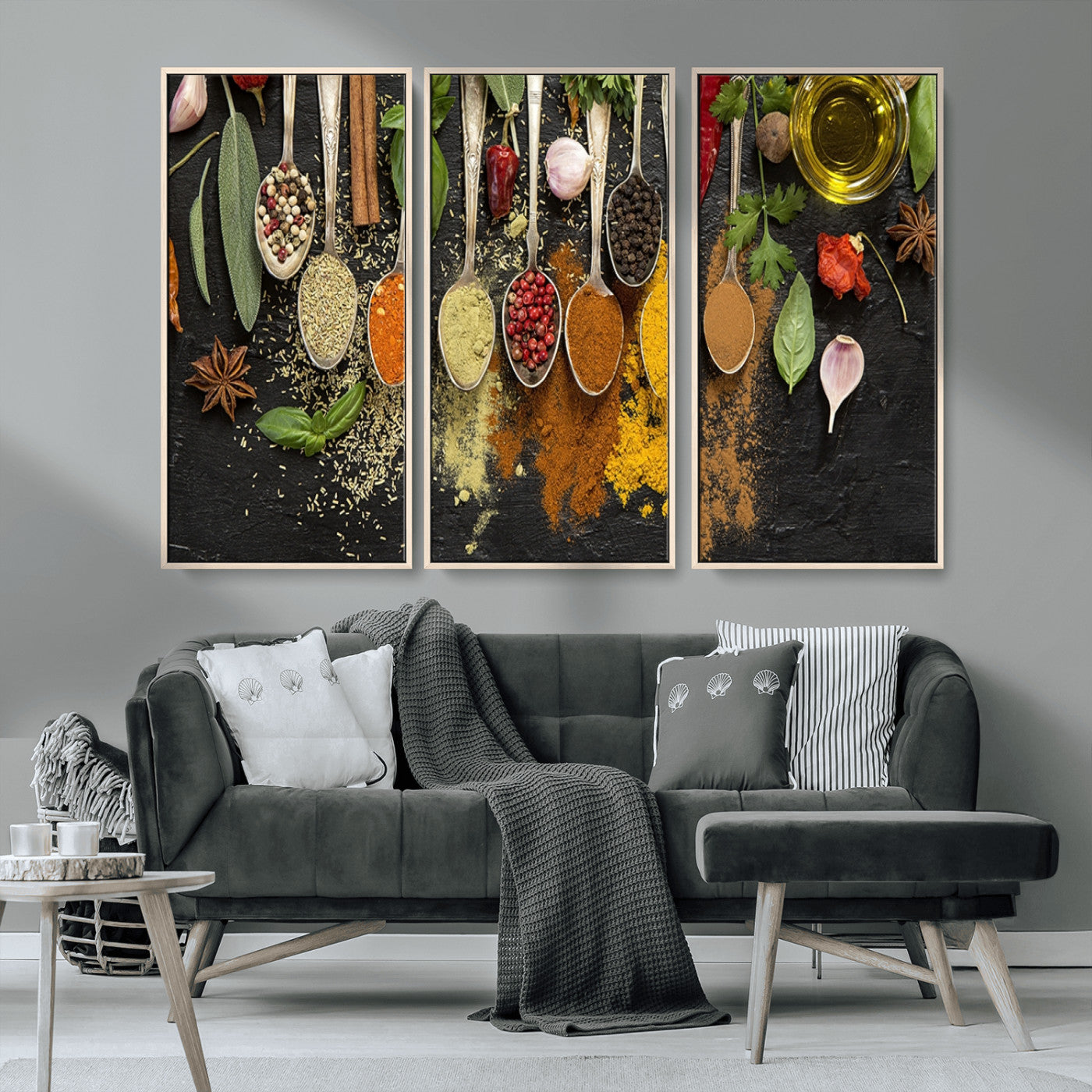 MGV-FC-48X32-3P - Kitchen Spice Wall Art Canvas Print