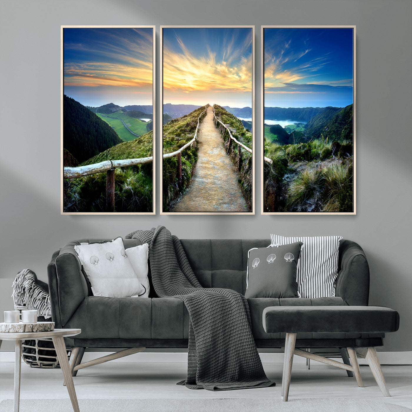 MGV-FC-48X32-3P - Mountain Landscape Wall Art Canvas Print