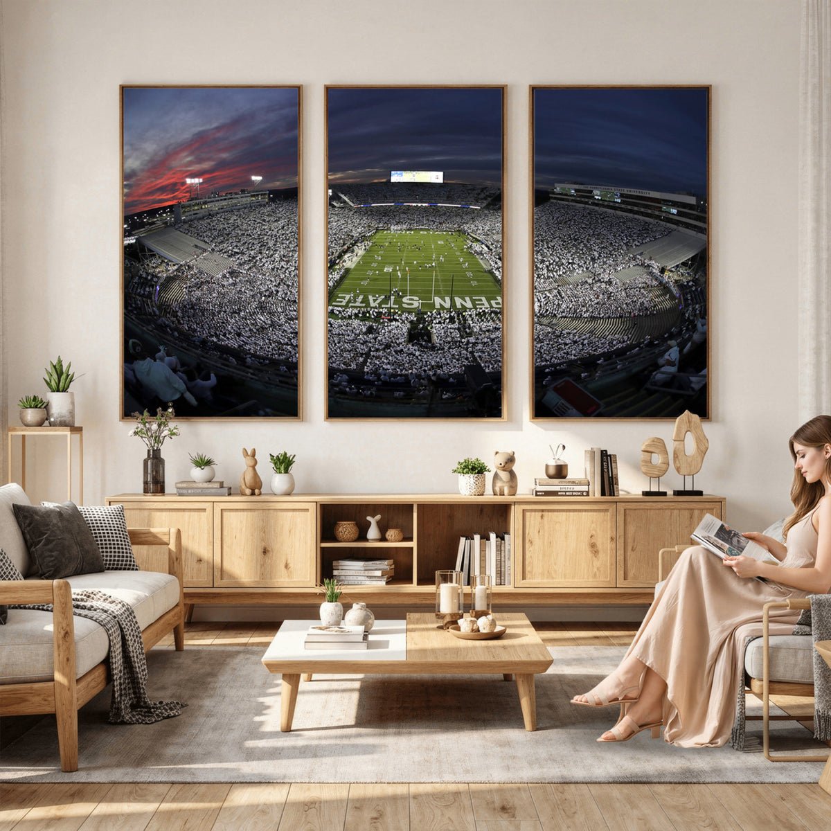 59877-MGV-CV-36X24 - Penn State University Nittany Lions Football Team Print