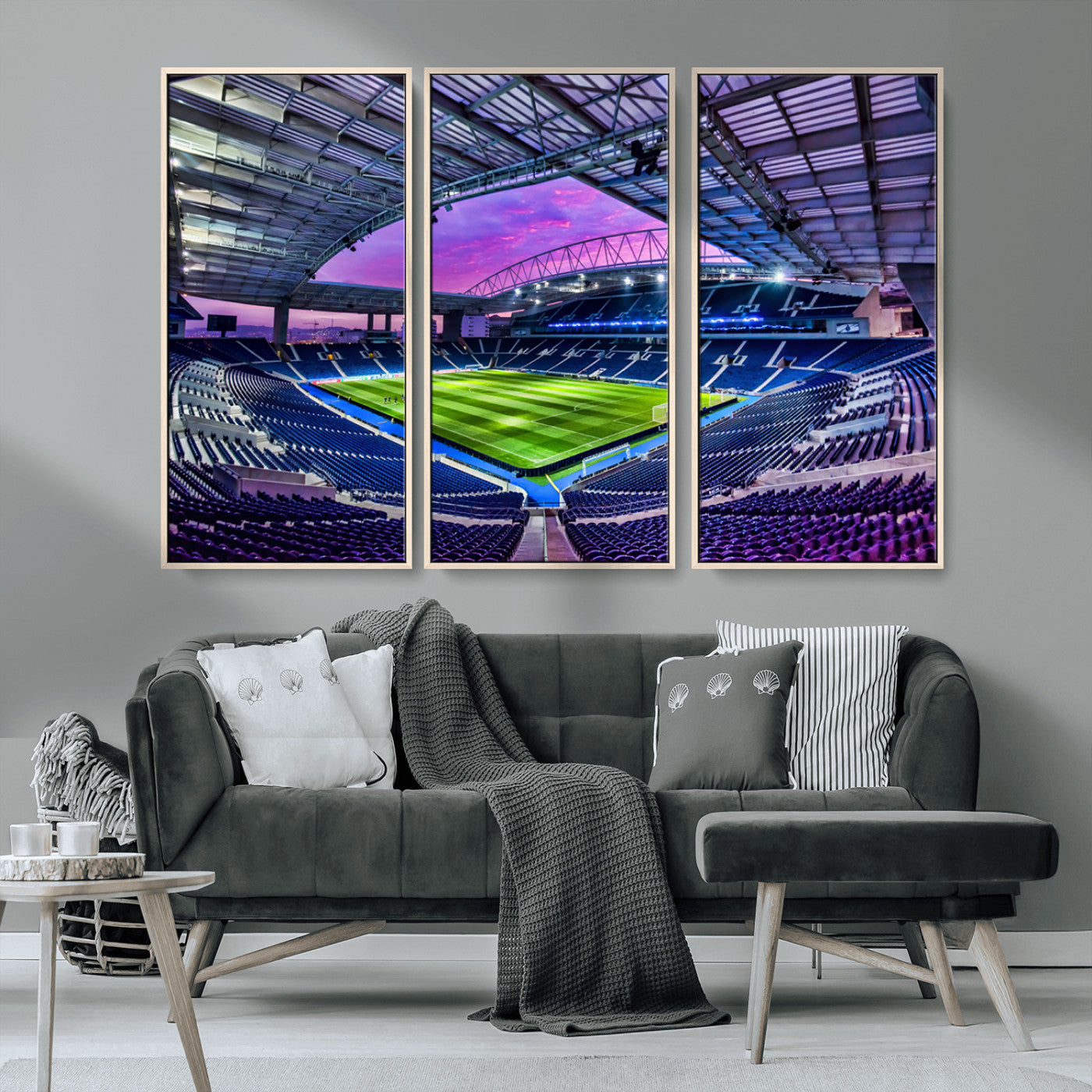 MGV-FC-48X32-3P - FC Porto Soccer Team Print Canvas- Dragon Stadium Wall Art Canvas Print