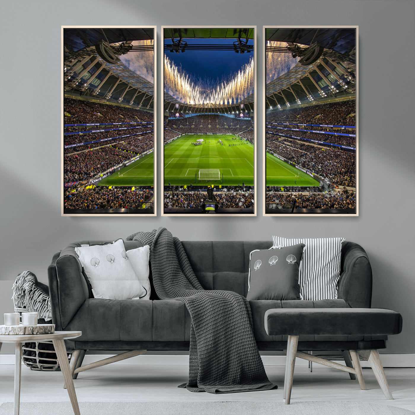 MGV-FC-48X32-3P - Tottenham Hotspur Football Team Print - London Tottenham Hotspur Stadium Wall Art Canvas Print