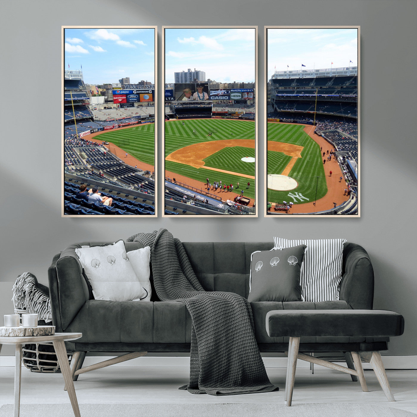 MGV-FC-48X32-3P - Buffalo Bills Stadium Wall Art - Buffalo Bills Decor- NFL Fans Gift, Perfect Sports Decor for Living