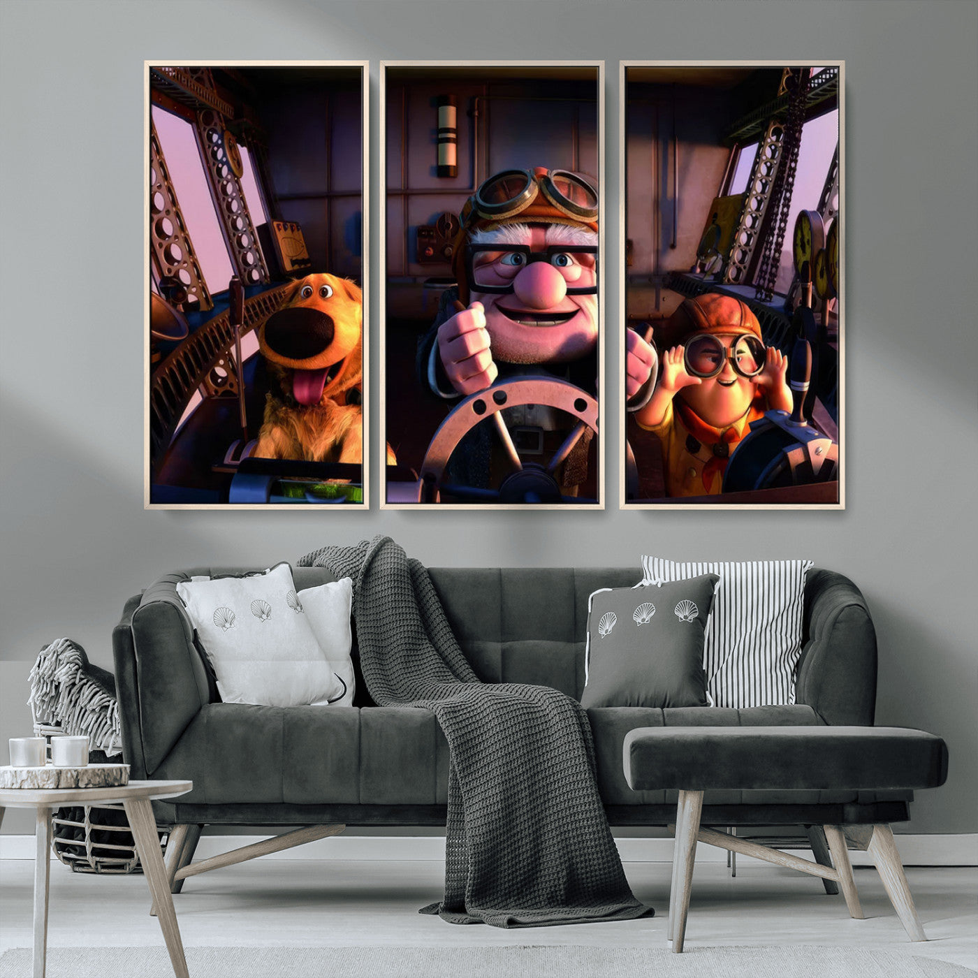 MGV-FC-48X32-3P - Carl Russel And Dog, Movie Up Poster, Movie Up Wall Art, Movie Up Poster Print, Carl
