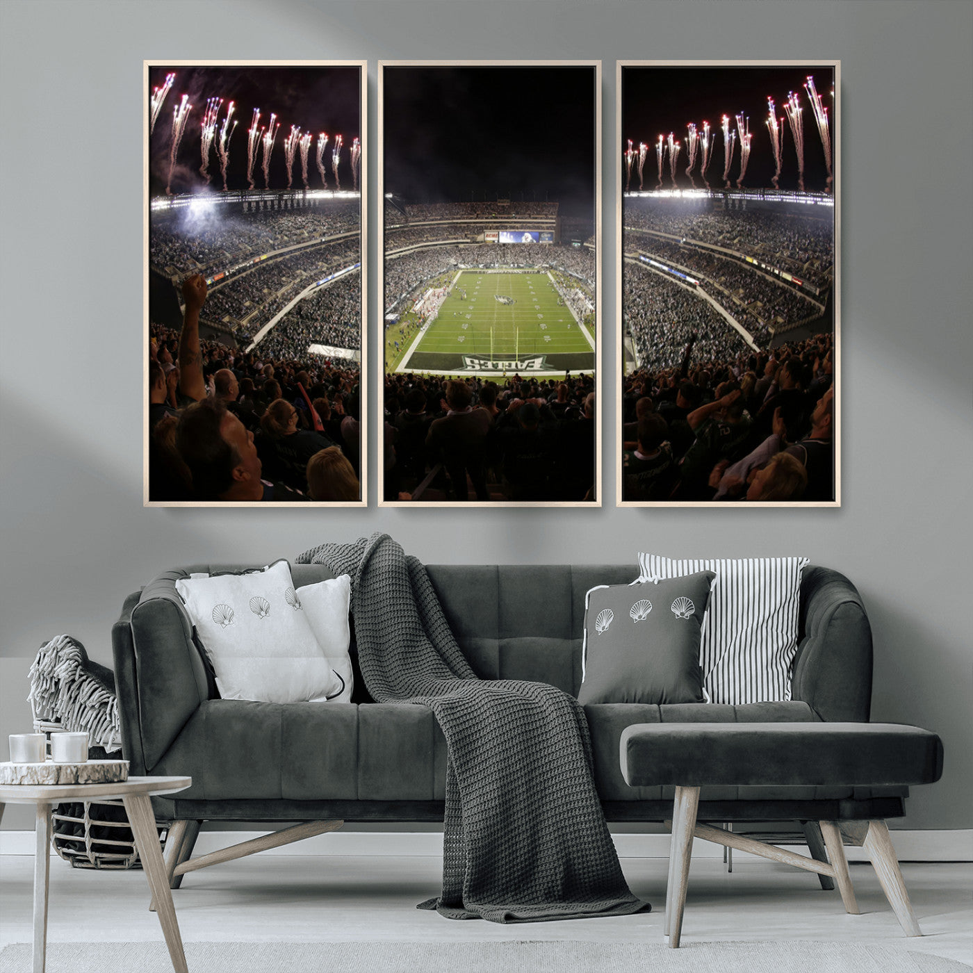 MGV-FC-48X32-3P - Eagles Field Stadium Wall Art - Philadelphia Eagles Football Team Print - Philadelphia Lincoln
