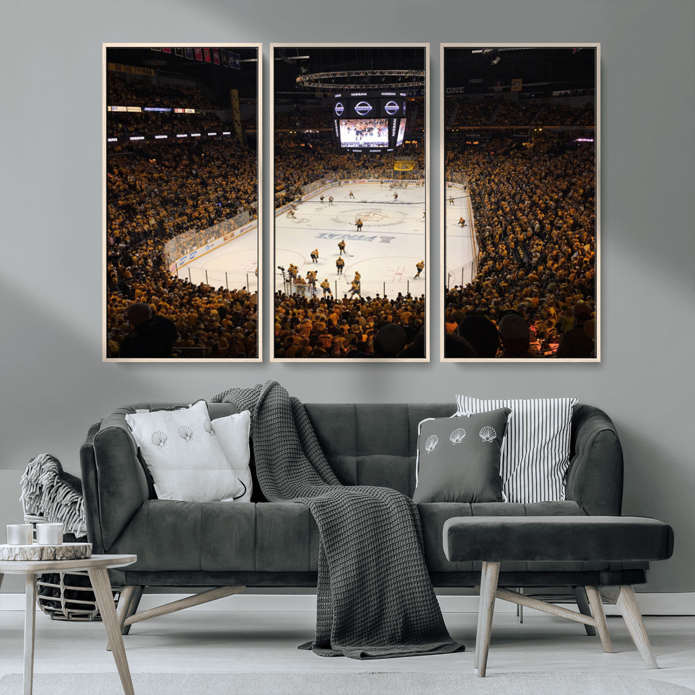 MGV-FC-48X32-3P - Bridgestone Arena - Nashville Predators Hockey Team Print - Nashville Wall Art Canvas Print