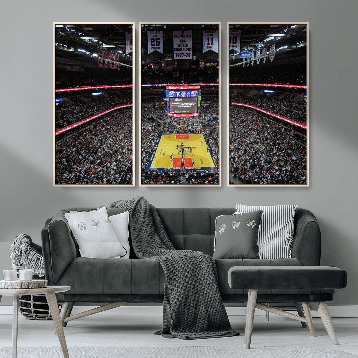 MGV-FC-48X32-3P - Capital One Arena Stadium Wall Art | Canvas Print | Ready to Hang | Washington D.C. Sports Decor