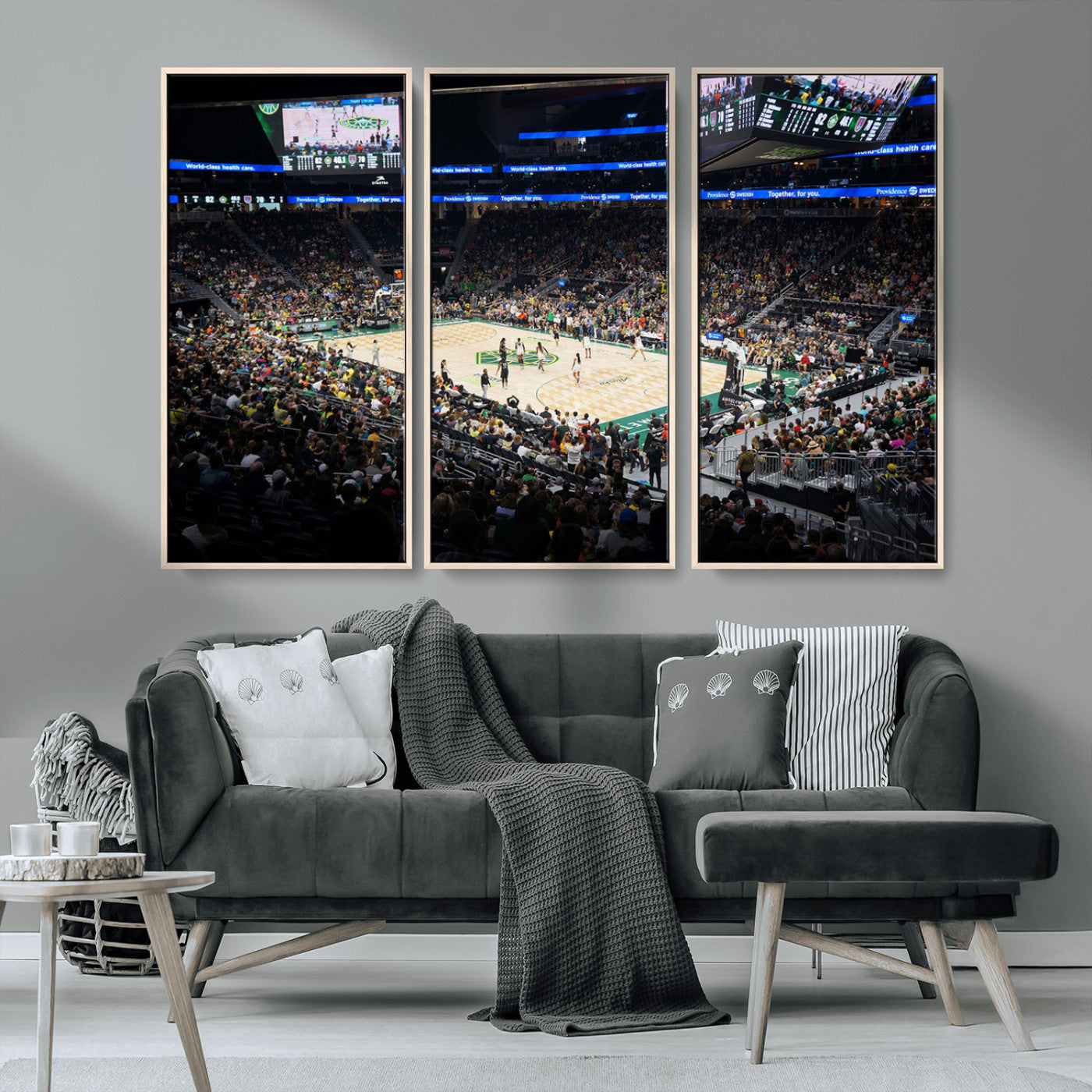 MGV-FC-48X32-3P - Climate Pledge Arena | Washington Seattle Kraken Hockey Stadium Wall Art | Canvas Print | Ready to