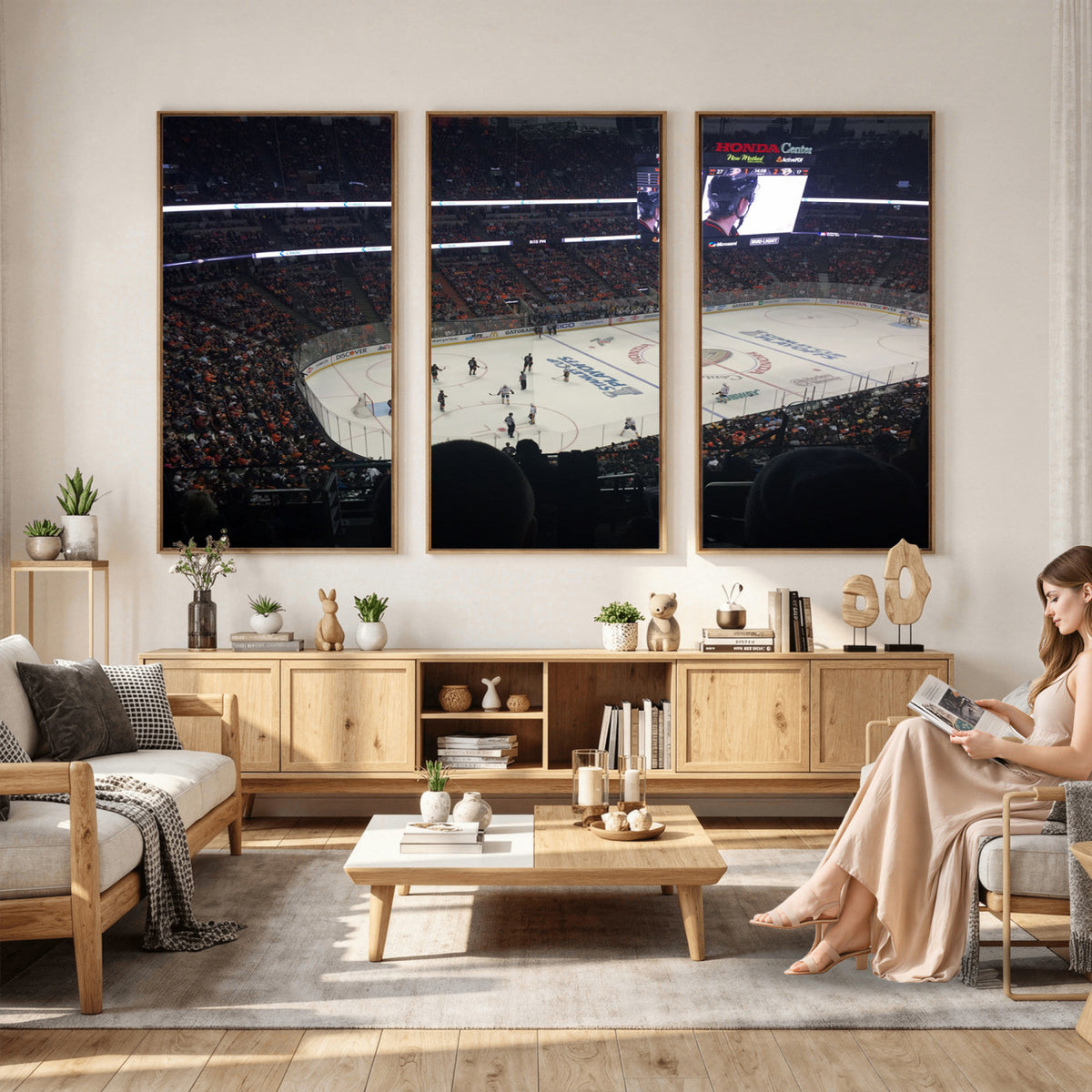 24634-MGV-CV-36X24 - Honda Center California Anaheim Ducks Hockey Stadium Wall Art