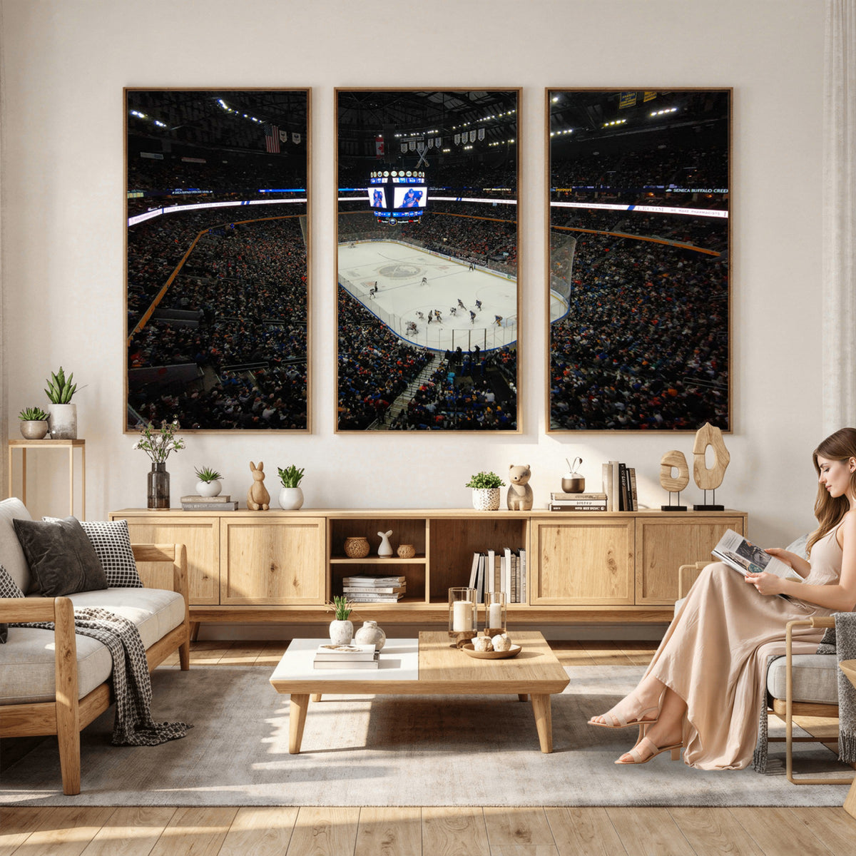15132-MGV-CV-36X24 - KeyBank Center New York Buffalo Sabres Hockey Stadium Canvas